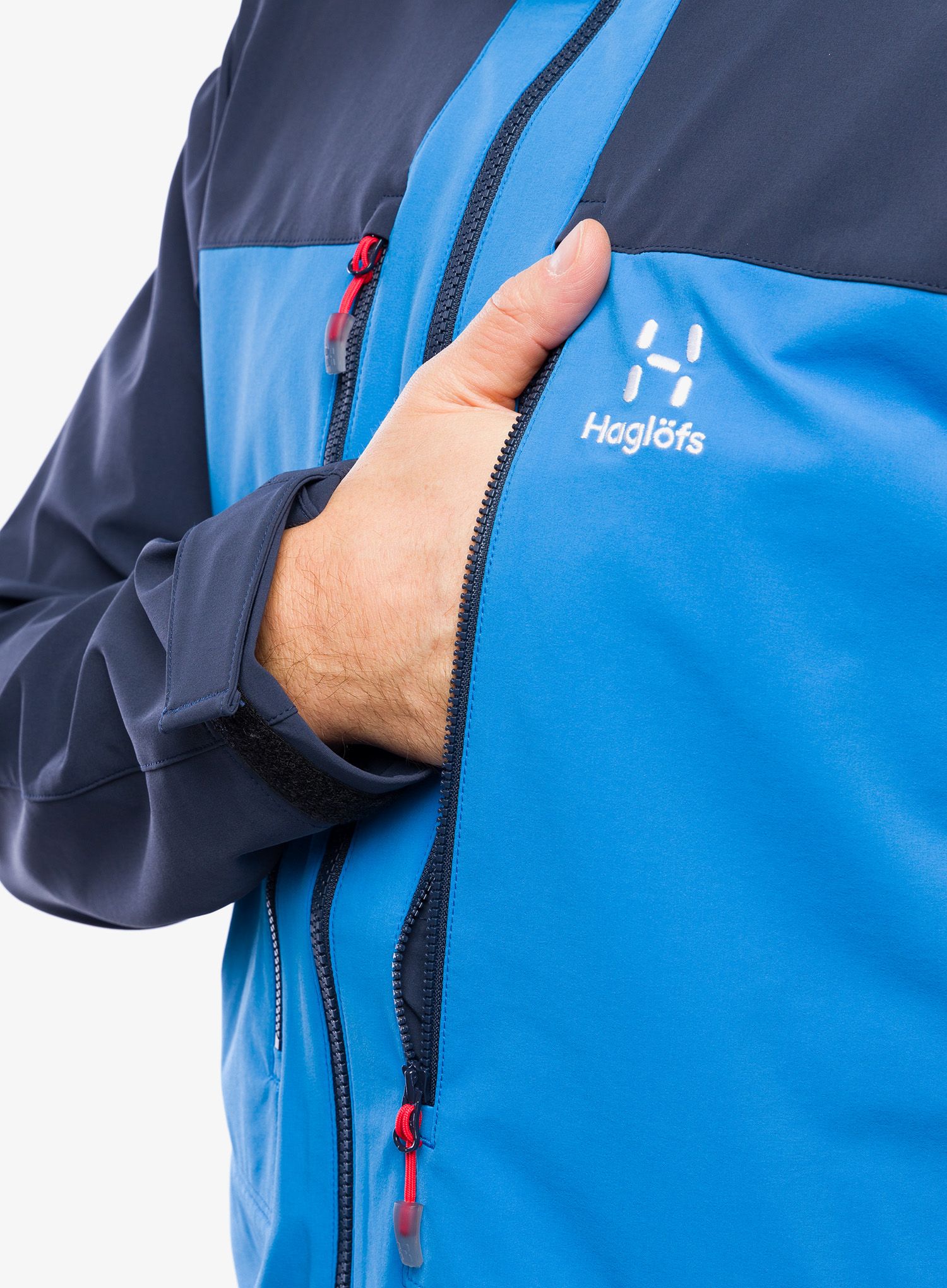 Softshellová bunda Haglofs Roc Sight Softshell Jacket - nordic blue/tarn