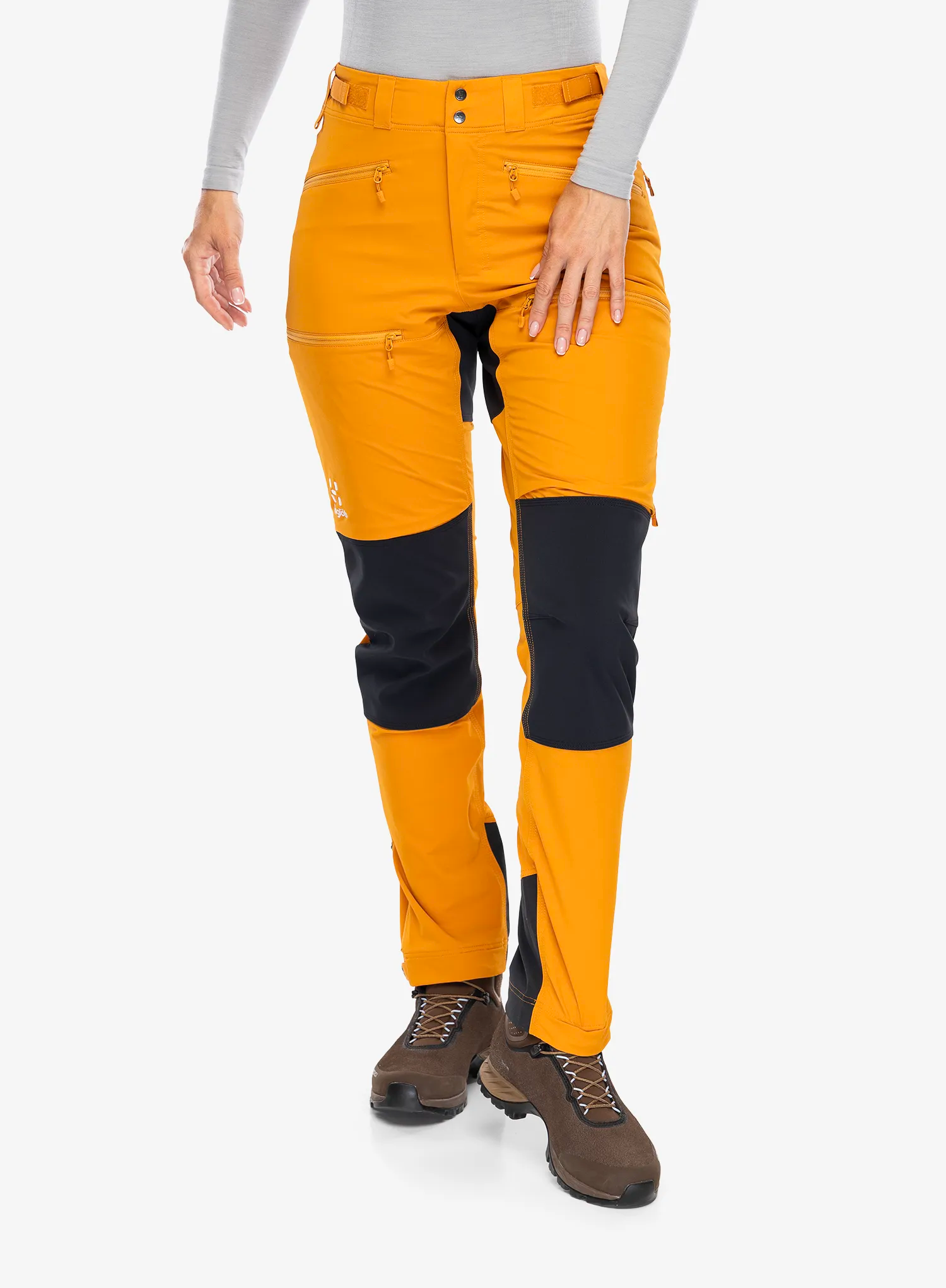 Dámske nohavice Haglofs Rugged Slim Pant - desert yellow/true black