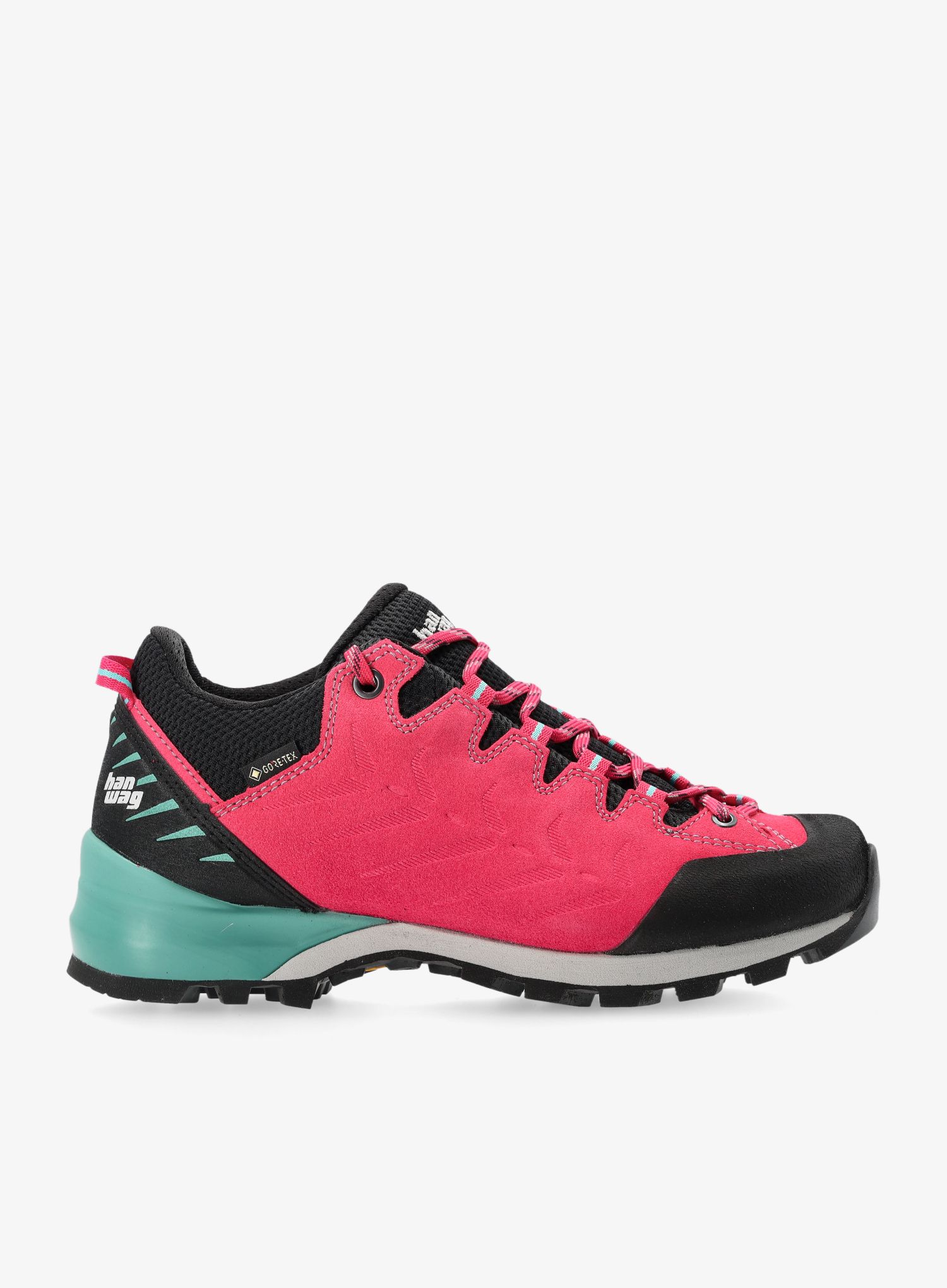 Topánky prístupové dámske Hanwag Makra Pro Low Lady GTX - pink/mint