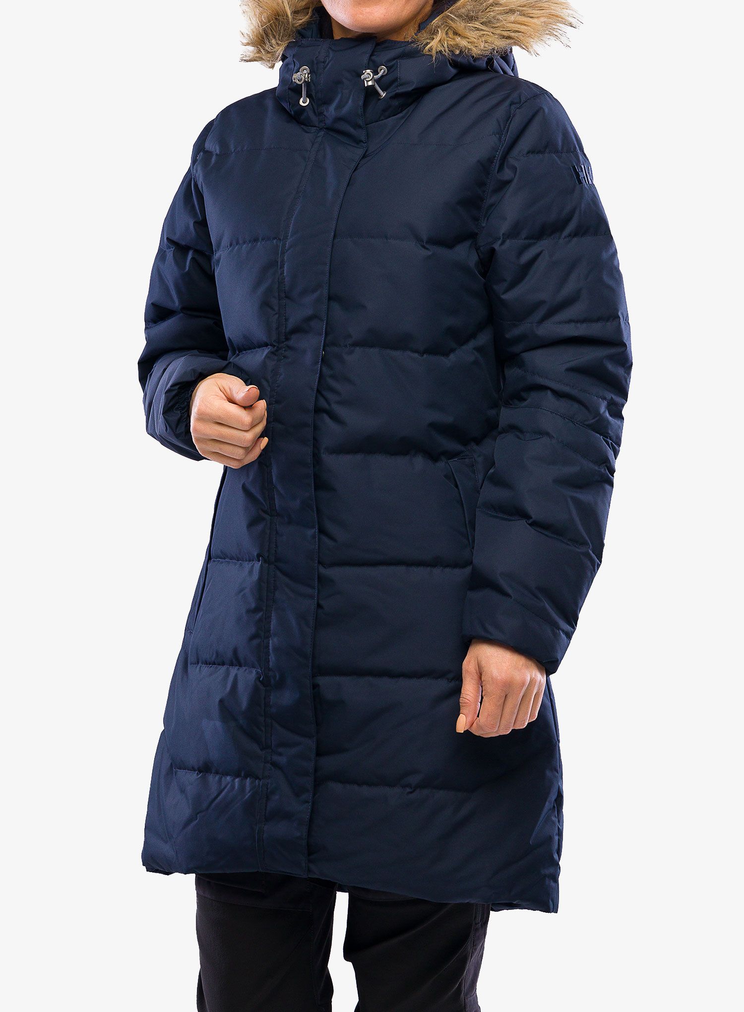 Dámsky páperový kabát Helly Hansen Aden Down Parka - navy