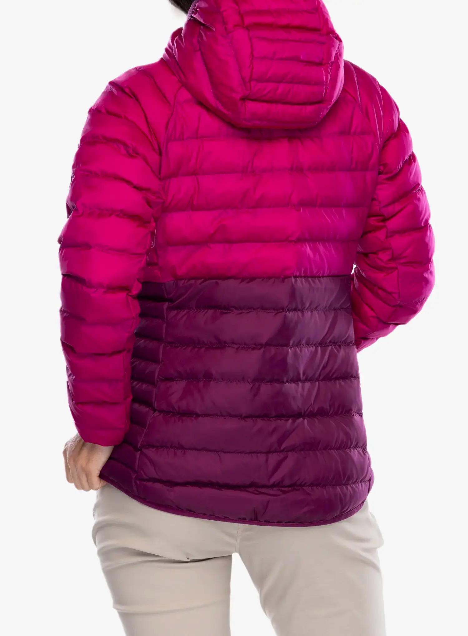 Zateplená bunda dámska Helly Hansen Banff Hooded Insulator - dark magenta/magenta 2.0