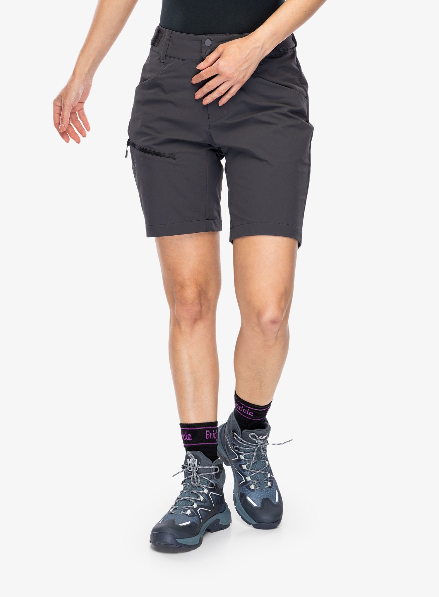 Turistické kraťasy dámske Helly Hansen Blaze Softshell Shorts - ebony