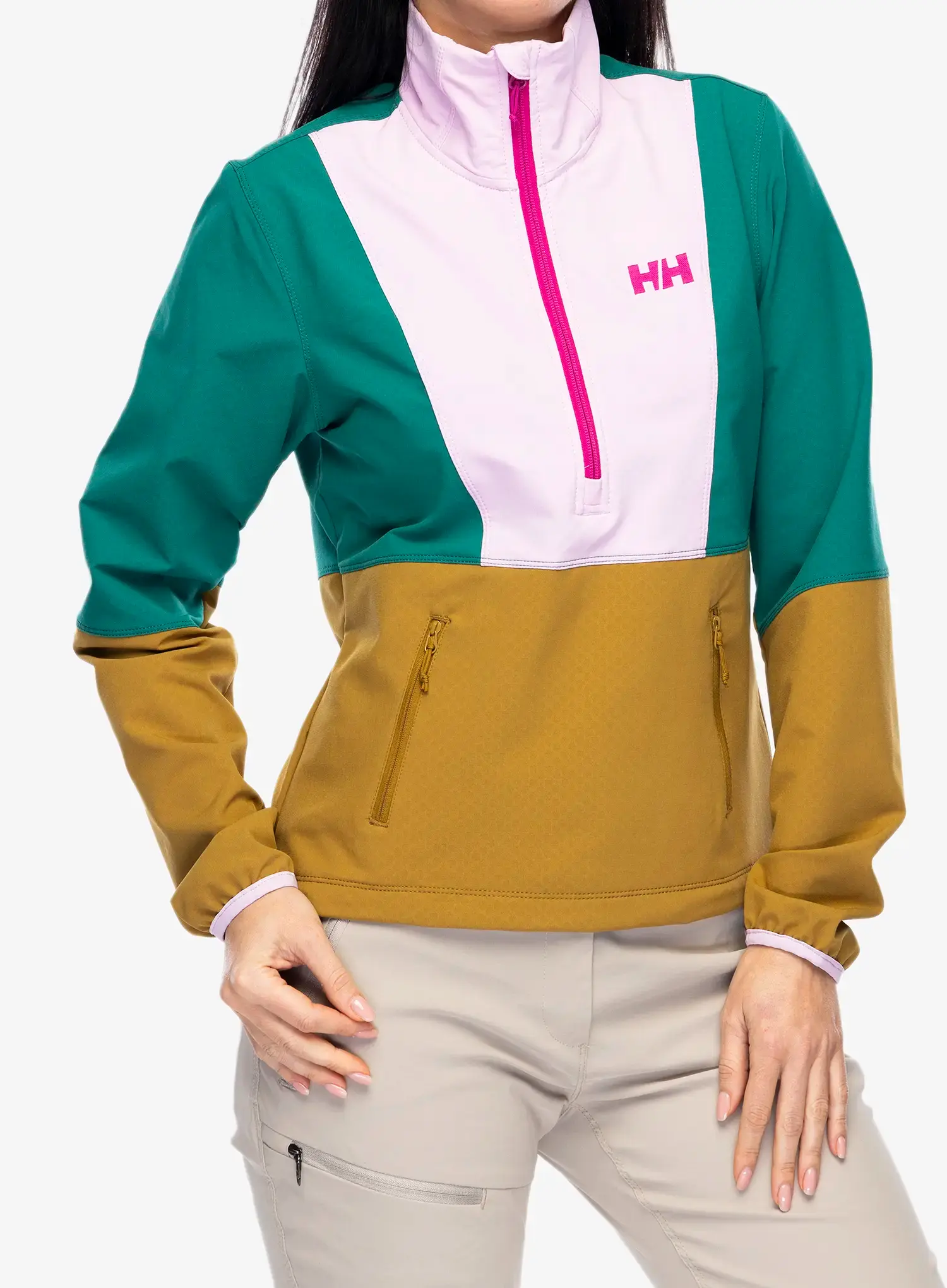 Bunda dámska Helly Hansen Cascade Shield Anorak - lynx/cherry blossom