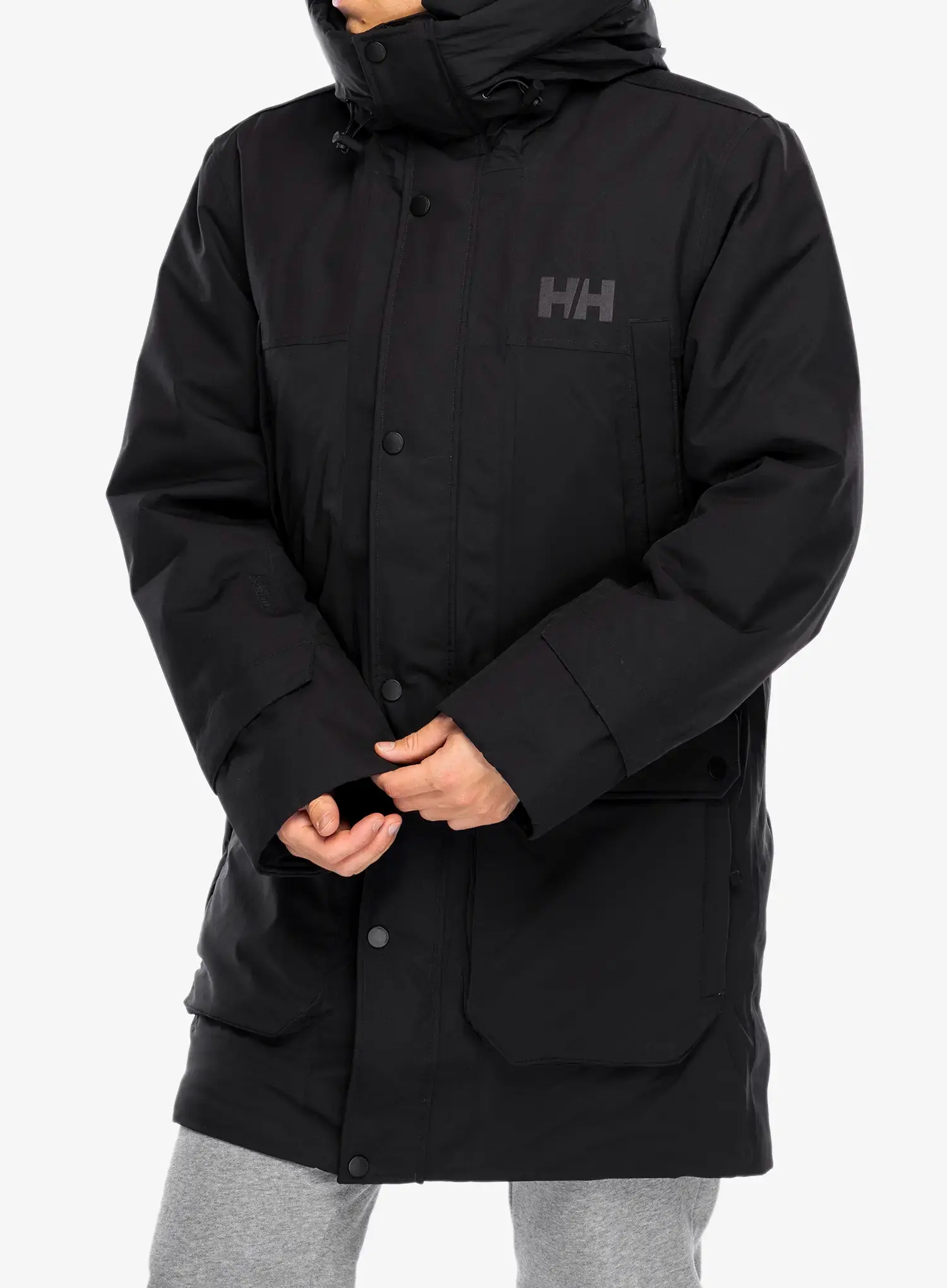 Páperový kabát Helly Hansen Escape Down Flow Parka - black