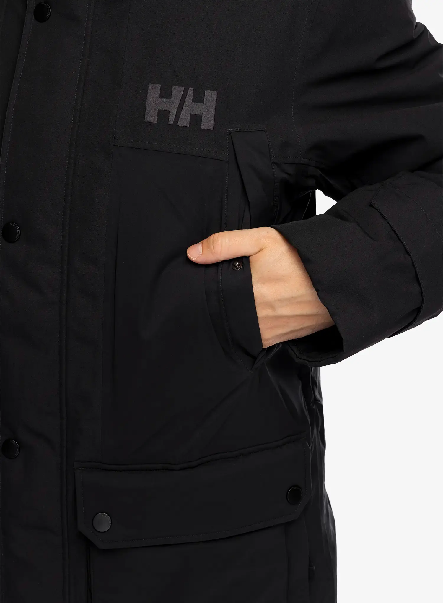 Páperový kabát Helly Hansen Escape Down Flow Parka - black