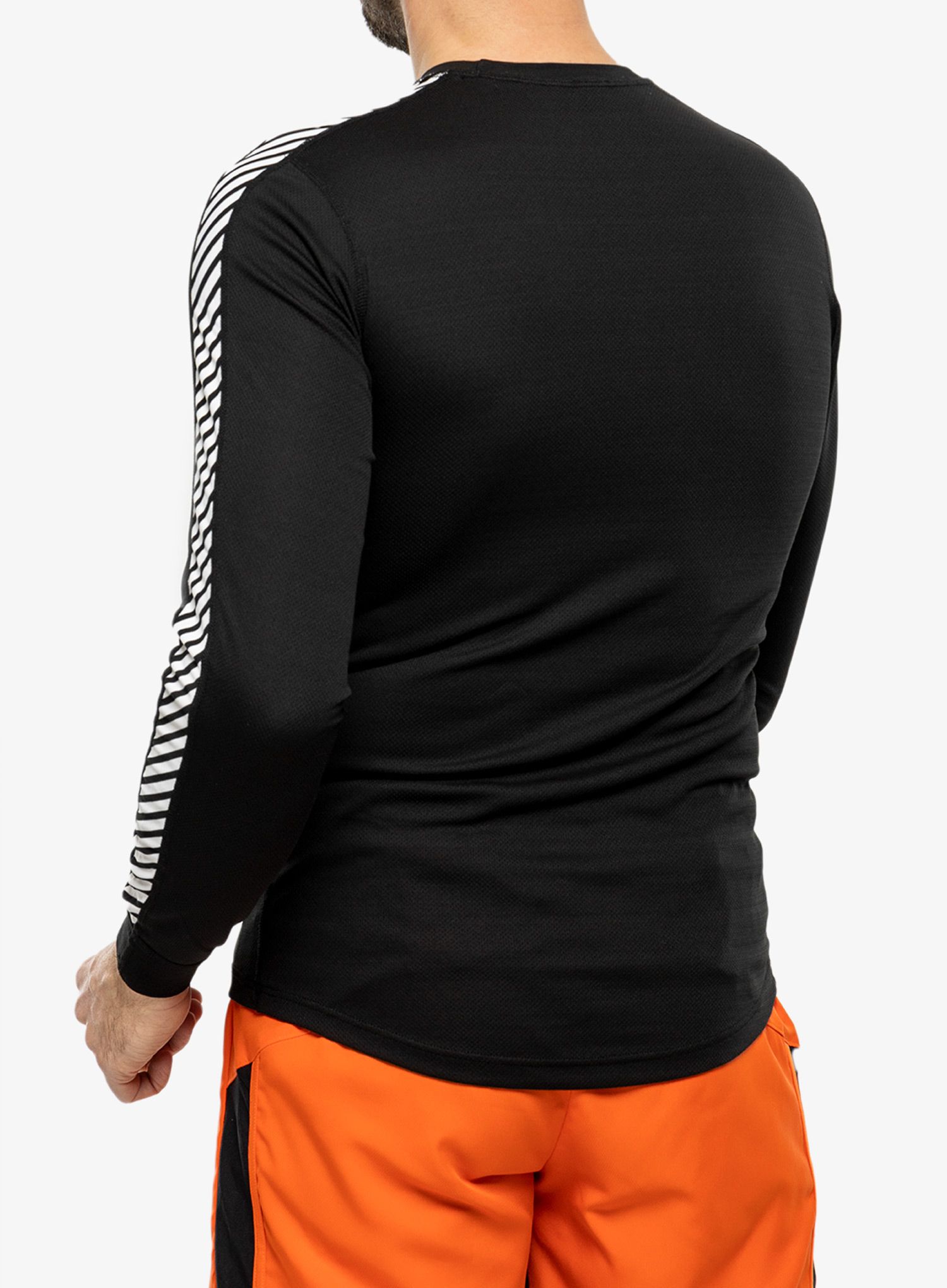Funkčné tričko Helly Hansen HH LIFA Stripe Crew - black