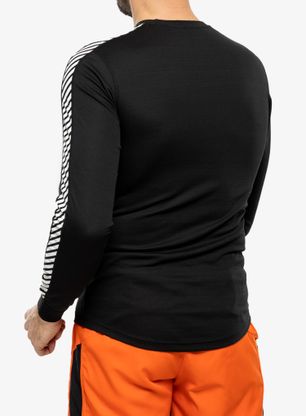Funkčné tričko Helly Hansen HH LIFA Stripe Crew - black