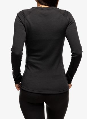 Dámske funkčné tričko Helly Hansen LIFA Merino Midweight Crew - black/black gum