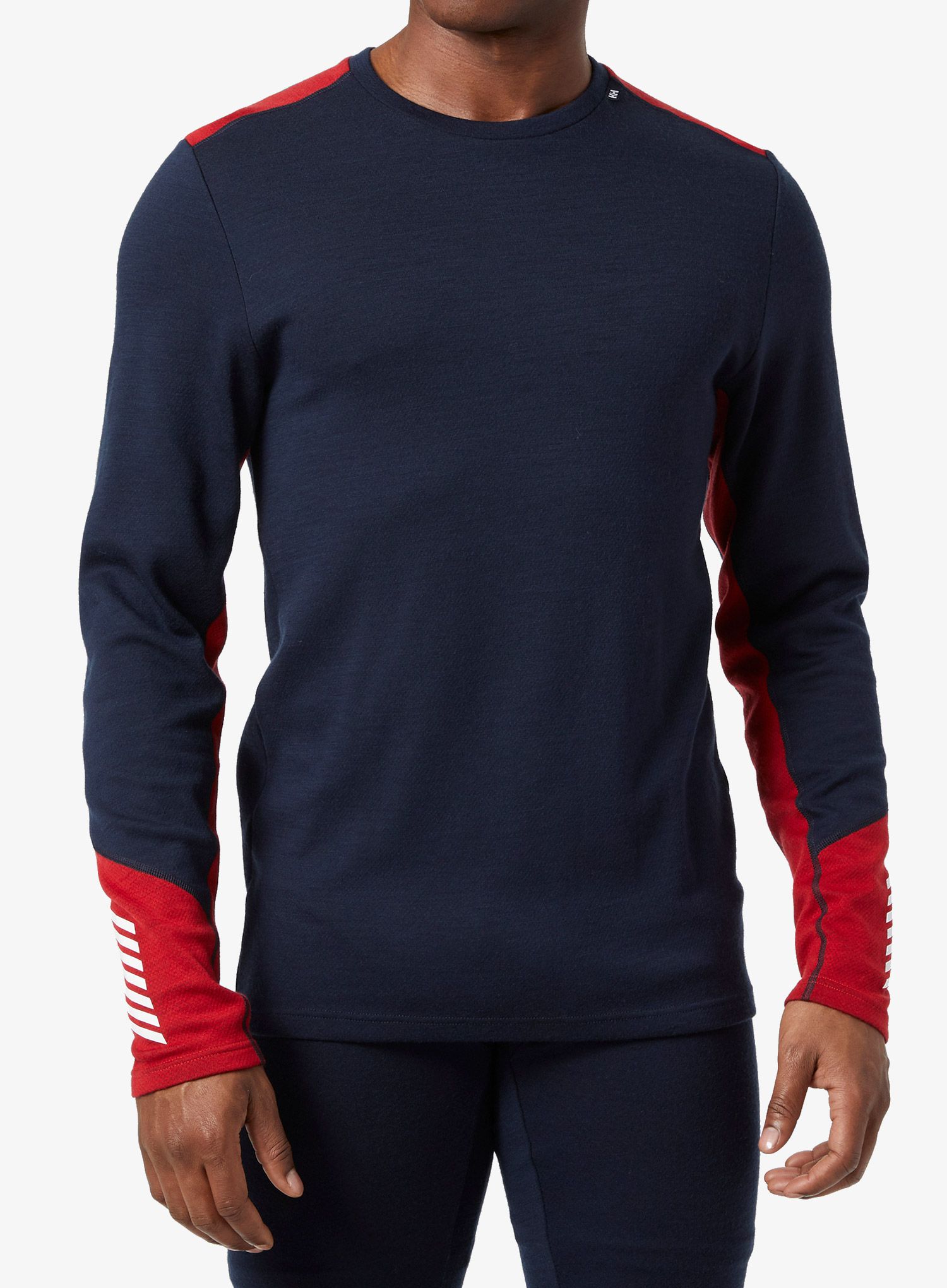 Funkčné tričko Helly Hansen LIFA Merino Midweight Crew - navy/cobalt