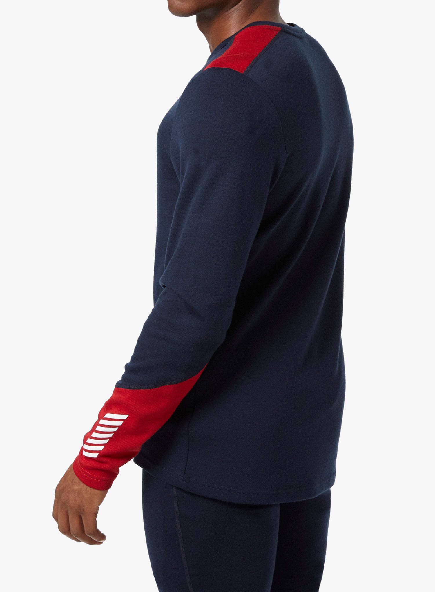 Funkčné tričko Helly Hansen LIFA Merino Midweight Crew - navy/cobalt