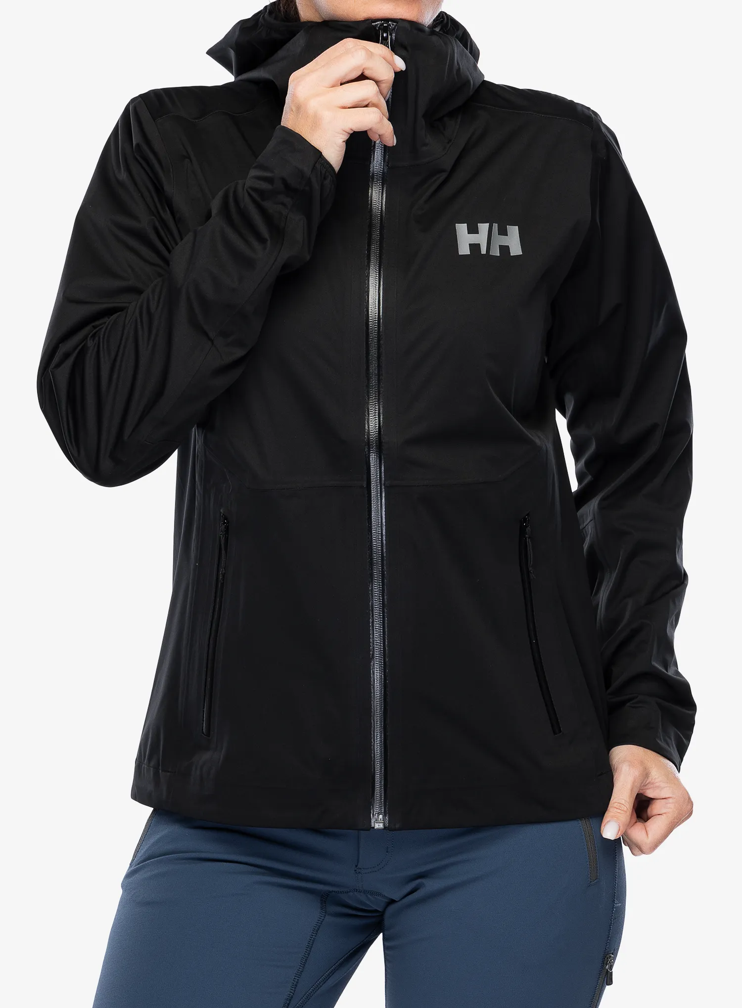 Nepremokavá bunda dámska Helly Hansen Momentum 3L Stretch Jacket - black