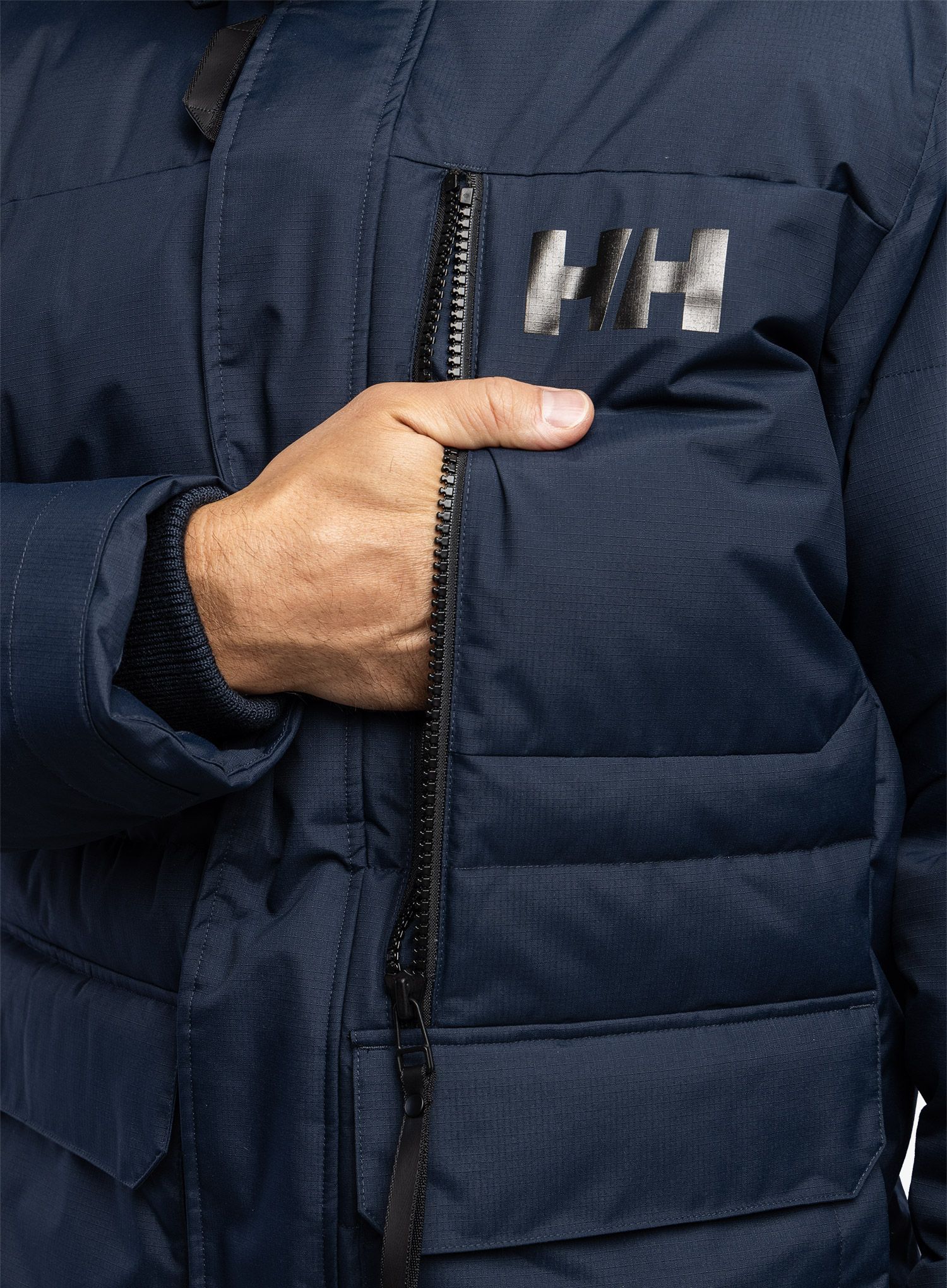 Zimná bunda Helly Hansen Tromsoe Jacket - navy/vaporous grey/gum