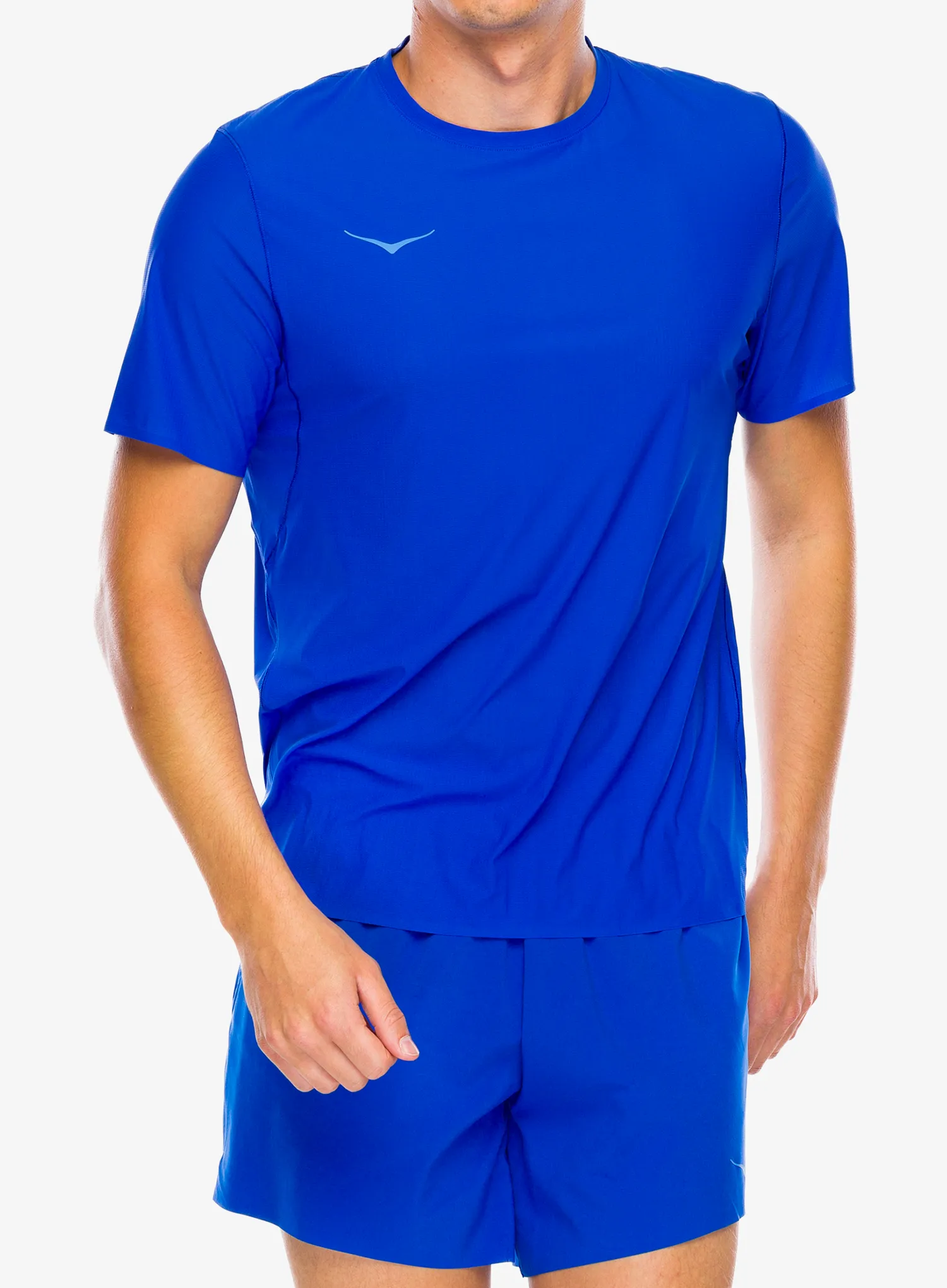 Bežecké tričko Hoka Performance Run Short Sleeve - ultramarine
