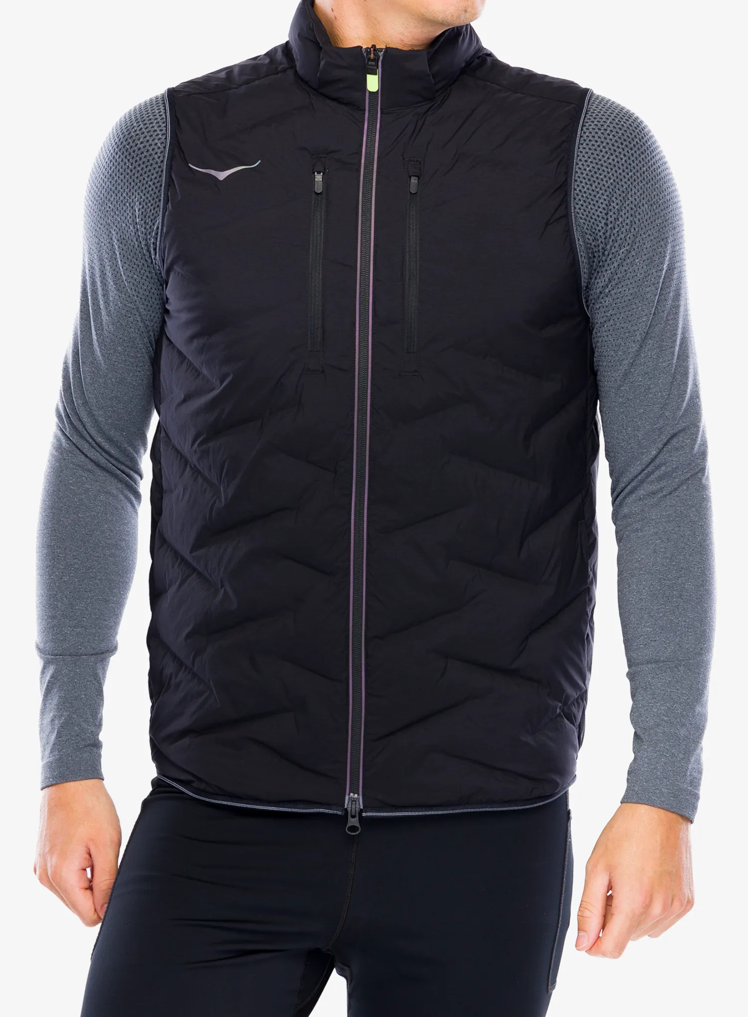 Bežecká vesta Hoka Skyfill Run Vest - black