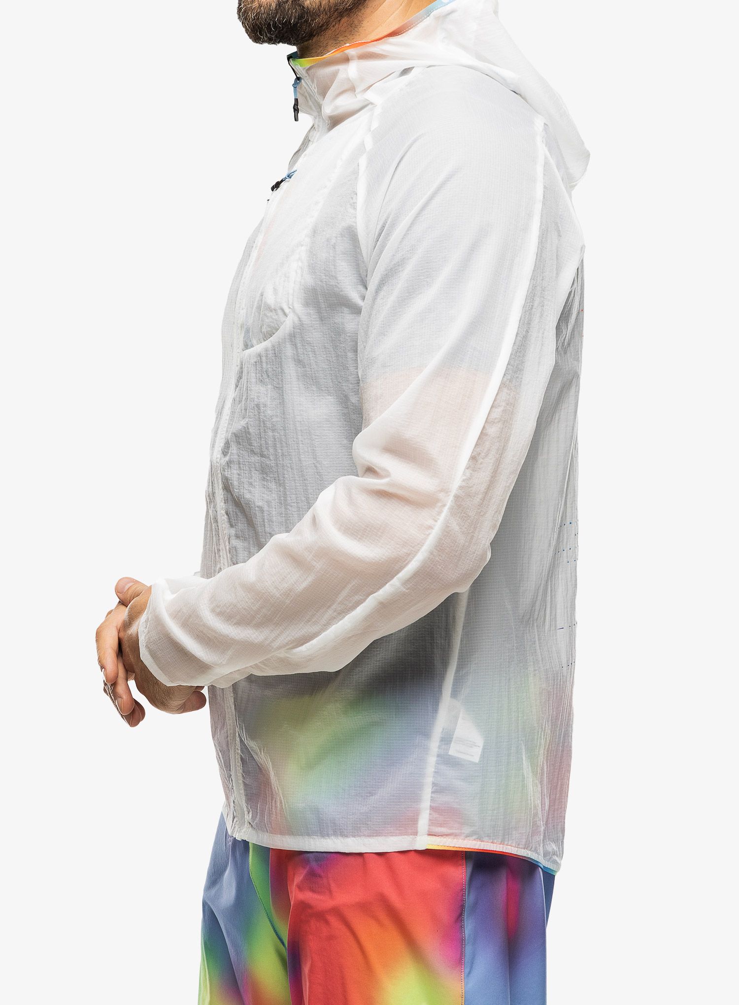 Bežecká bunda Hoka Skyflow Jacket - white/multi