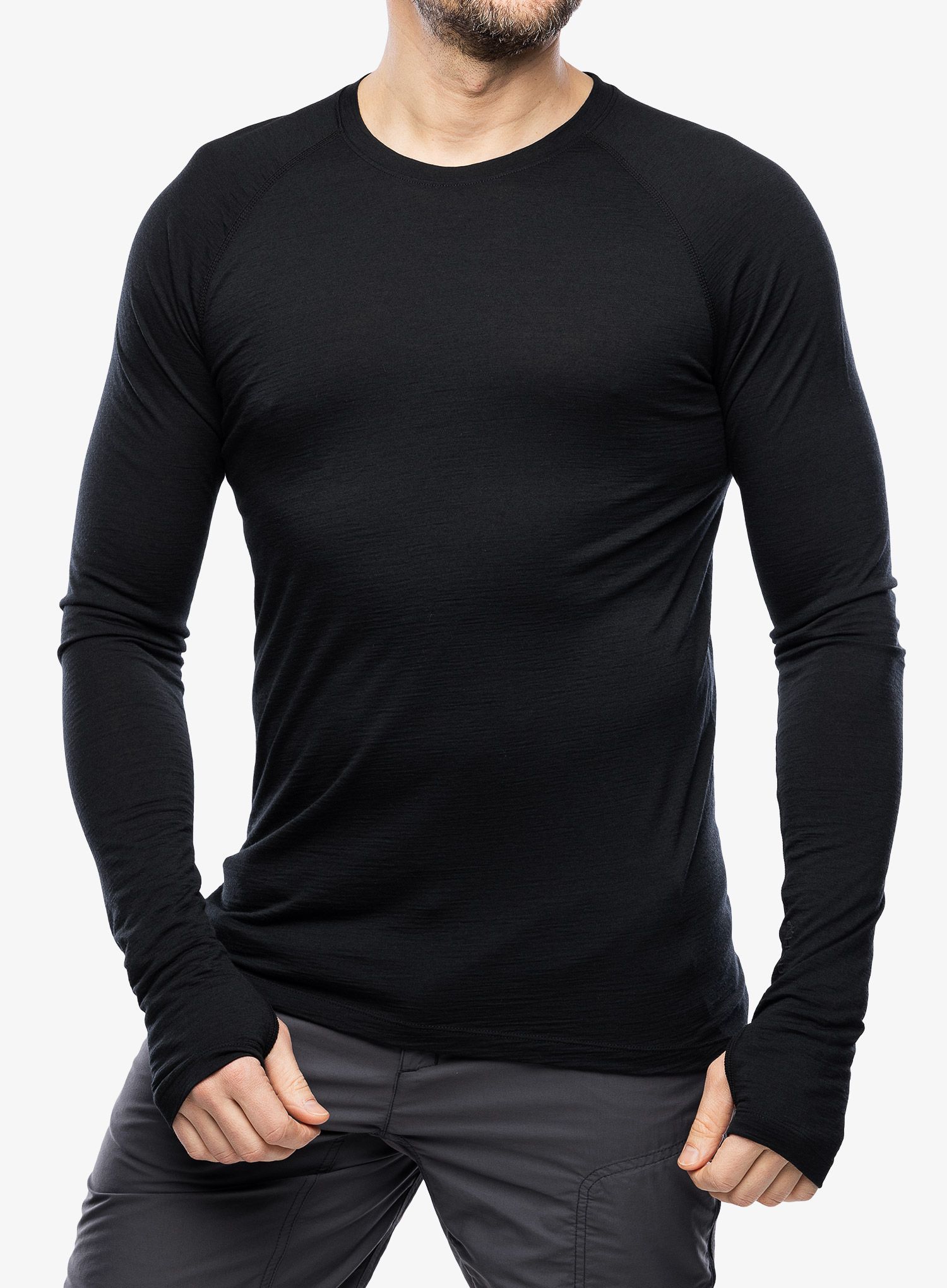 Funkčné tričko Houdini Desoli Light Crew - true black