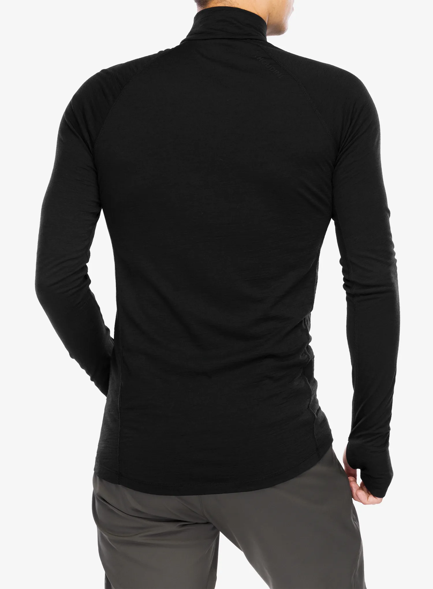Funkčné tričko Houdini Desoli Light Half Zip - true black