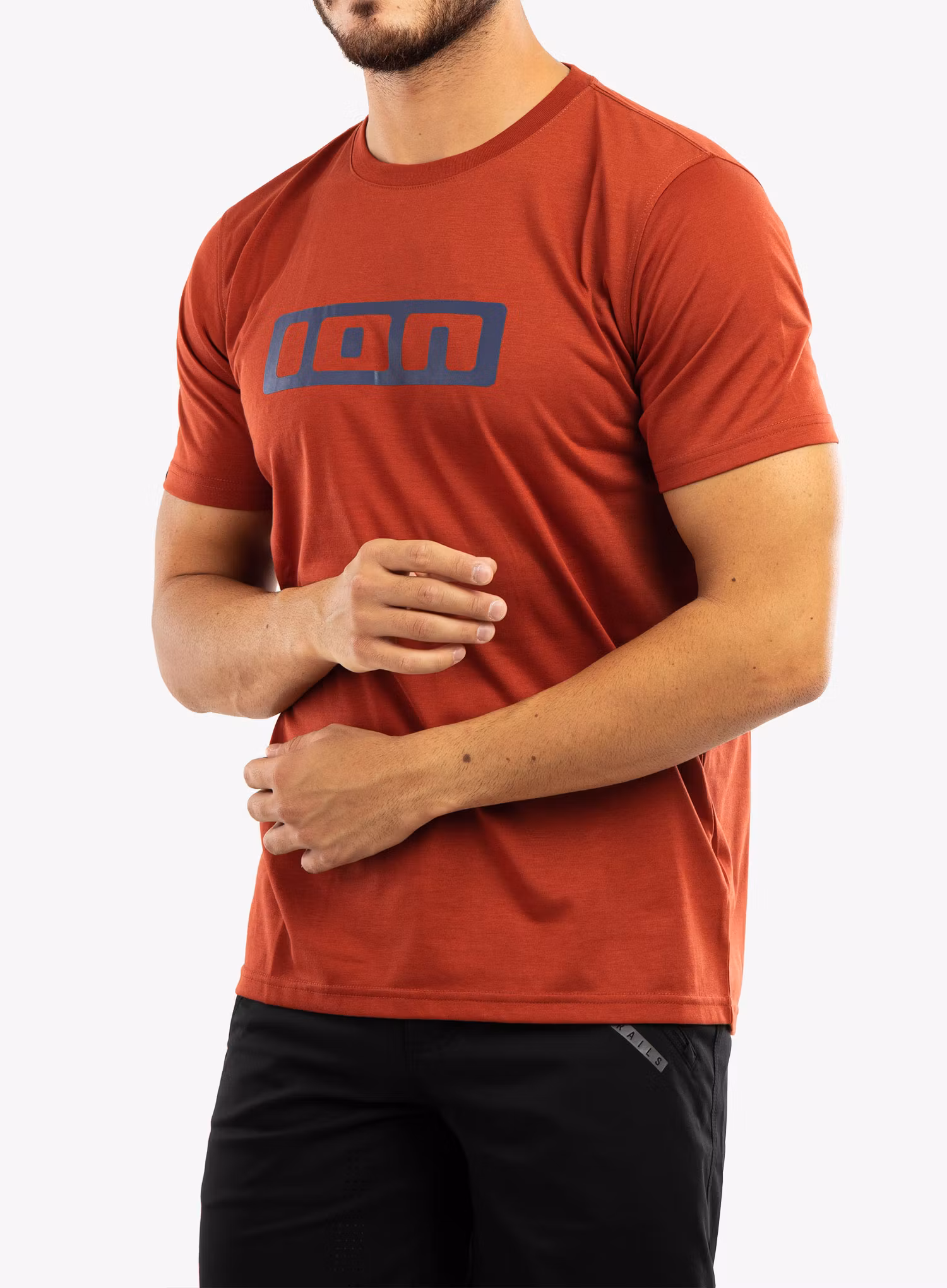 Cyklistické tričko ION Logo SS DR - spicy red