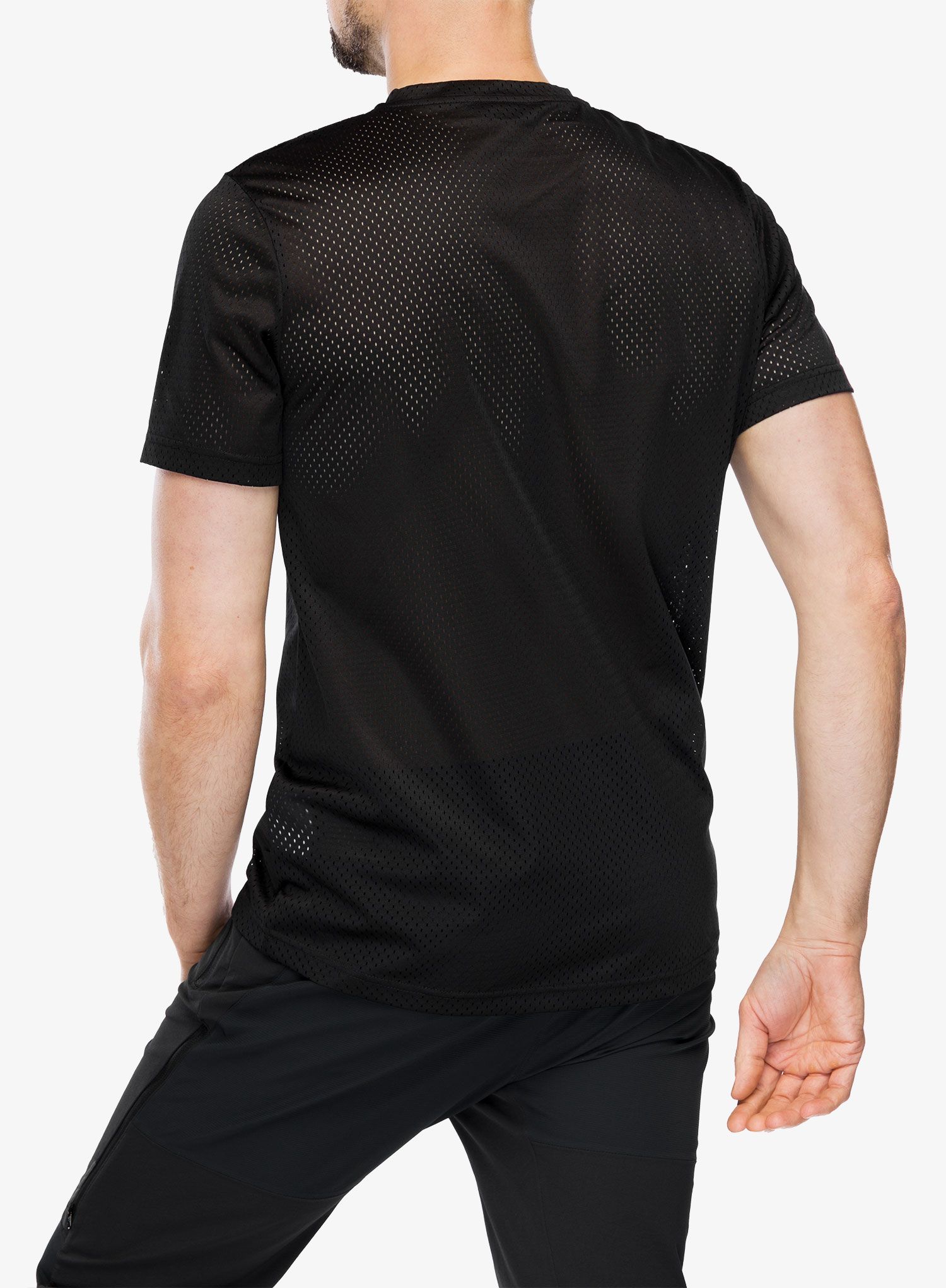 Cyklistické tričko ION Logo SS Jersey - black