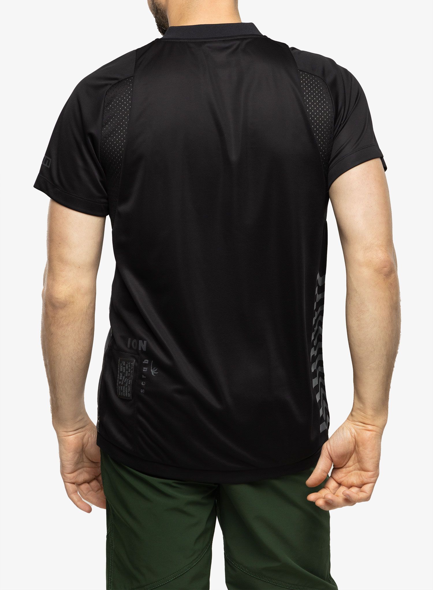 Cyklistické tričko ION SS Scrub AMP - black
