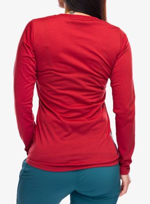 Longsleeve dámsky ION S Logo LS DR Jersey - spicy/red