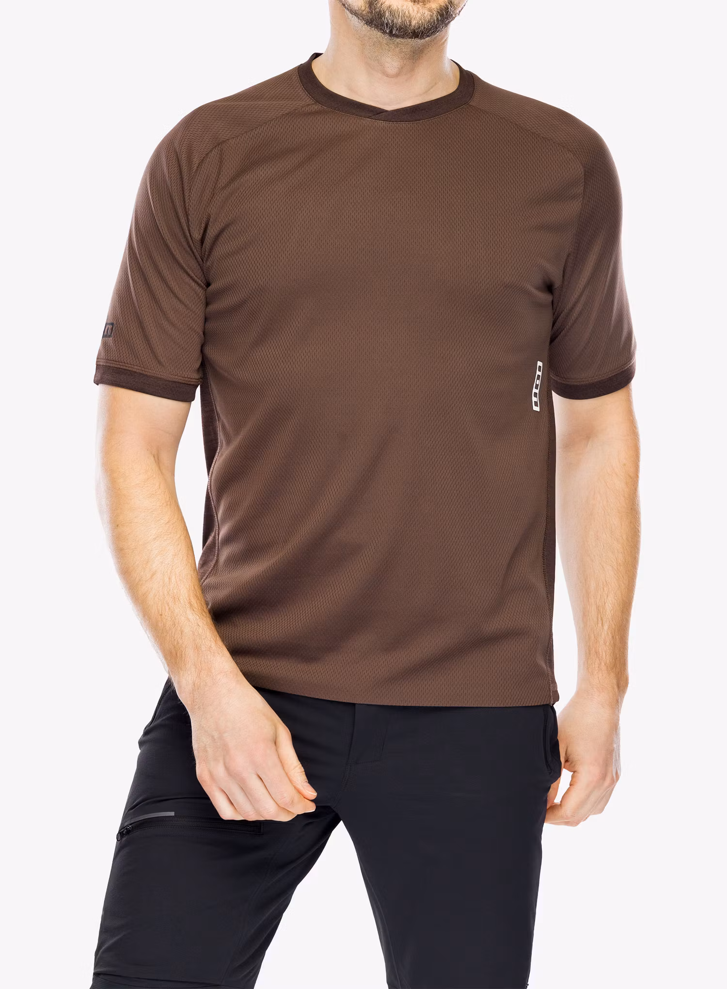 Cyklistické tričko ION Tech Logo SS Jersey - dark/pinecone