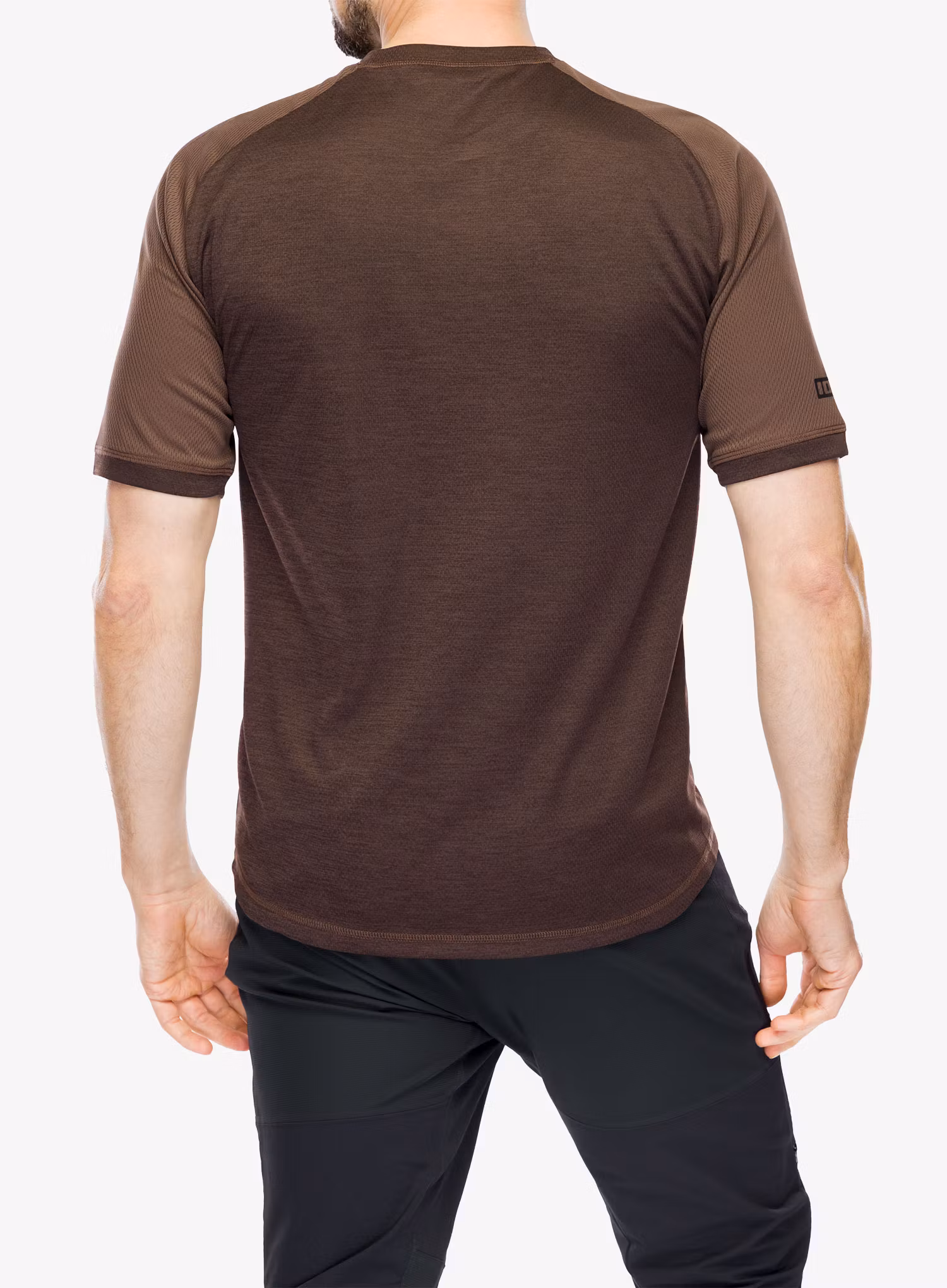 Cyklistické tričko ION Tech Logo SS Jersey - dark/pinecone