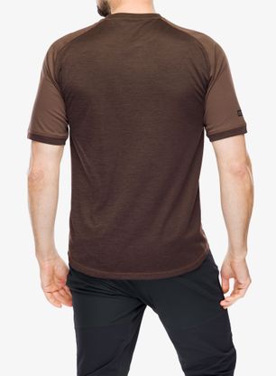 Cyklistické tričko ION Tech Logo SS Jersey - dark/pinecone
