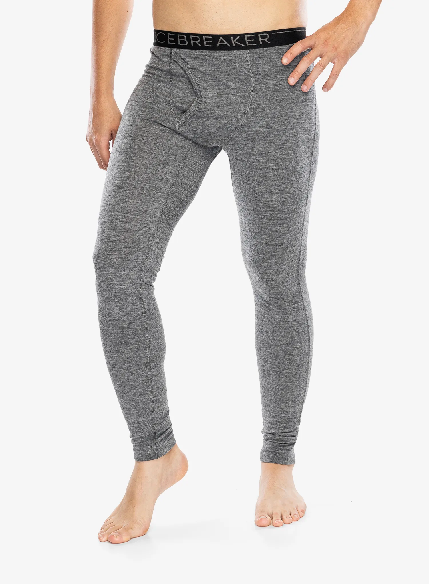 Funkčné legíny Icebreaker 200 Oasis Leggings W/Fly - gritstone