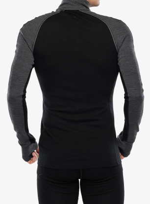 Funkčné tričko Icebreaker 260 ZoneKnit LS Half Zip - jet/metro