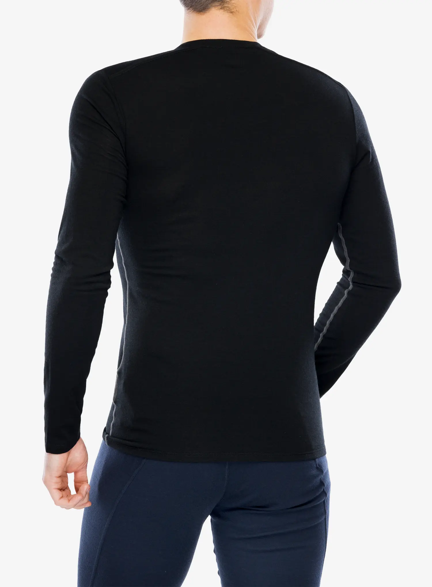 Funkčné tričko Icebreaker Anatomica LS Crewe - black