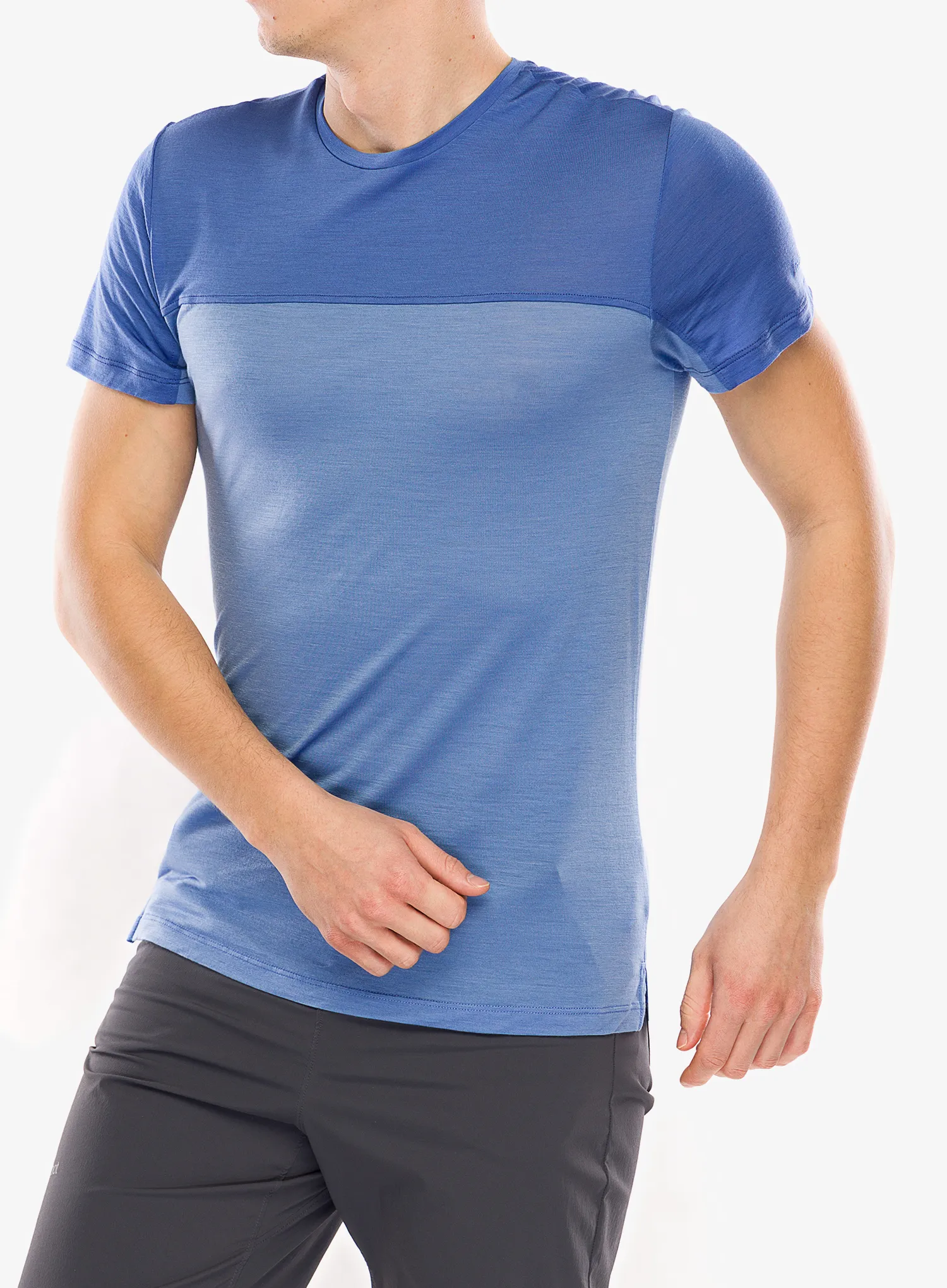 Merino tričko Icebreaker Merino 125 Cool-Lite Sphere III SS Tee Colour Block - baja/brilliant/cb