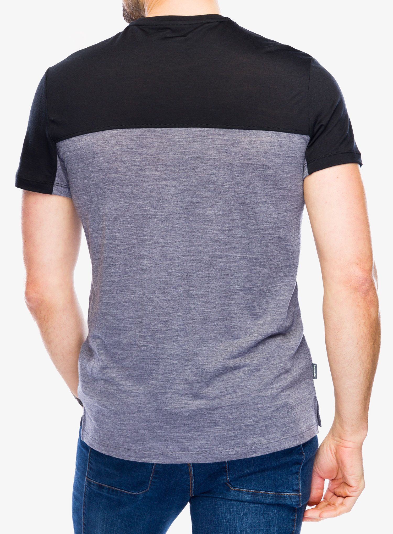 Merino tričko Icebreaker Merino 125 Cool-Lite Sphere III SS Tee Colour Block - graphite/black