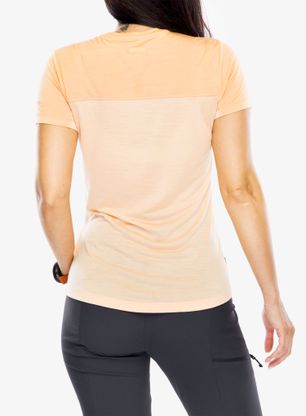 Merino tričko dámske Icebreaker Merino 125 Cool-Lite Sphere III SS Tee Colour Block - sunstone/feldspar/cb