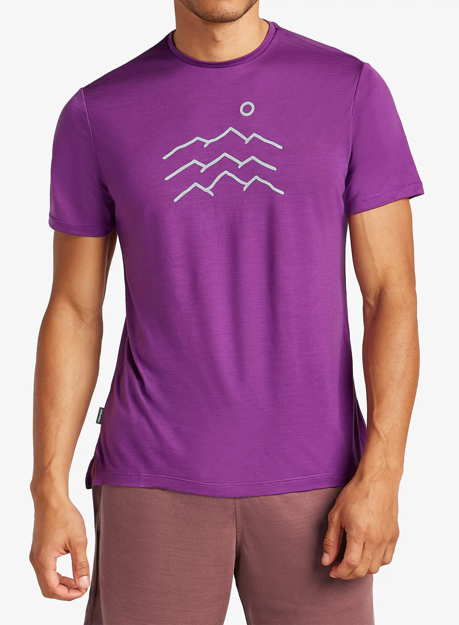Tričko s potlačou Icebreaker Merino 125 Cool-Lite Sphere SS Tee Across - passion