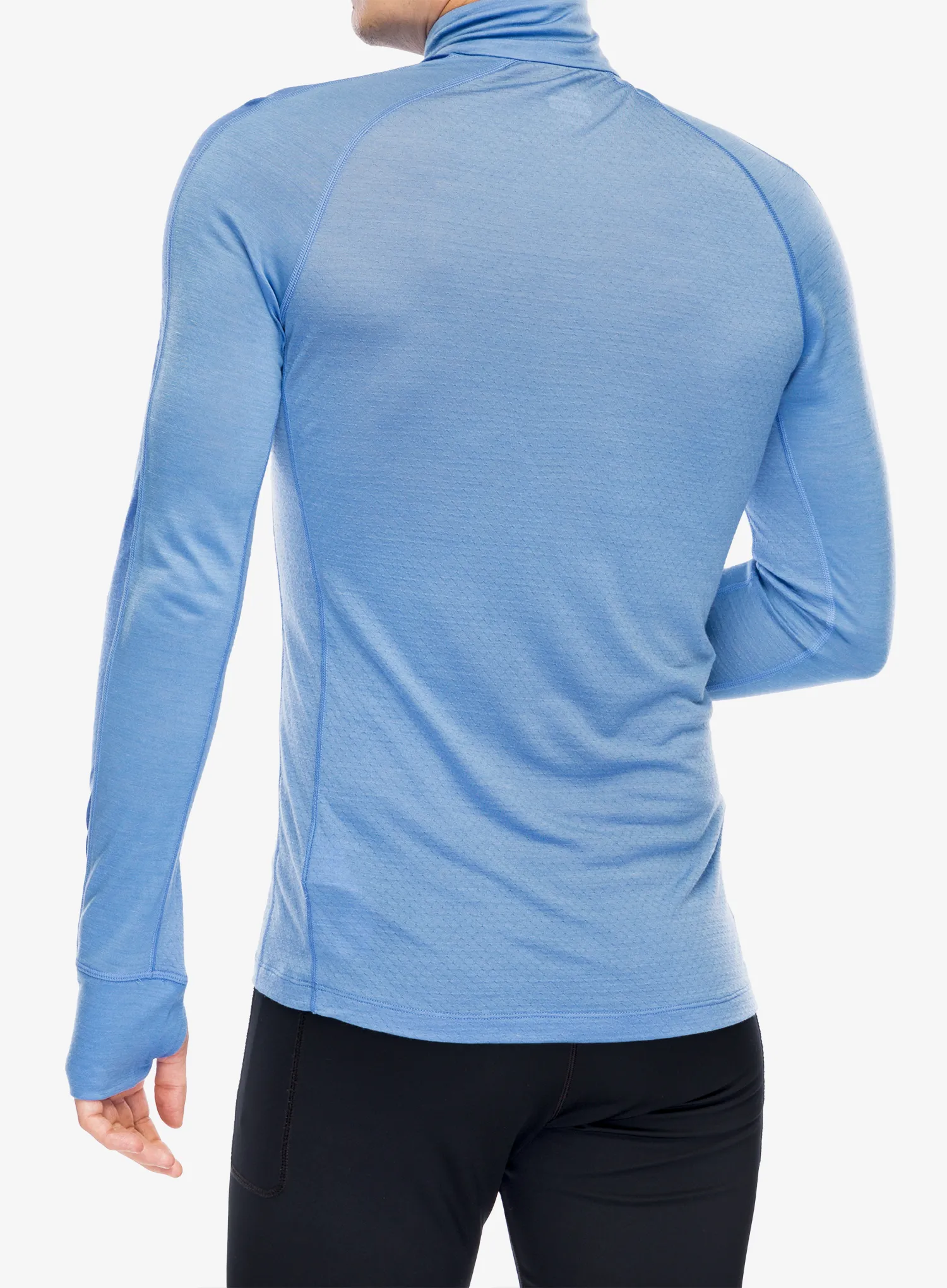 Funkčné tričko Icebreaker Merino 125 ZoneKnit LS Half Zip - baja/brilliant/cb