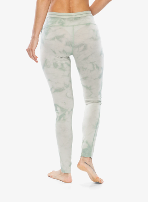 Dámske funkčné legíny Icebreaker Merino 200 Oasis Leggings Cloud Dye - ashen/moss dk/cd