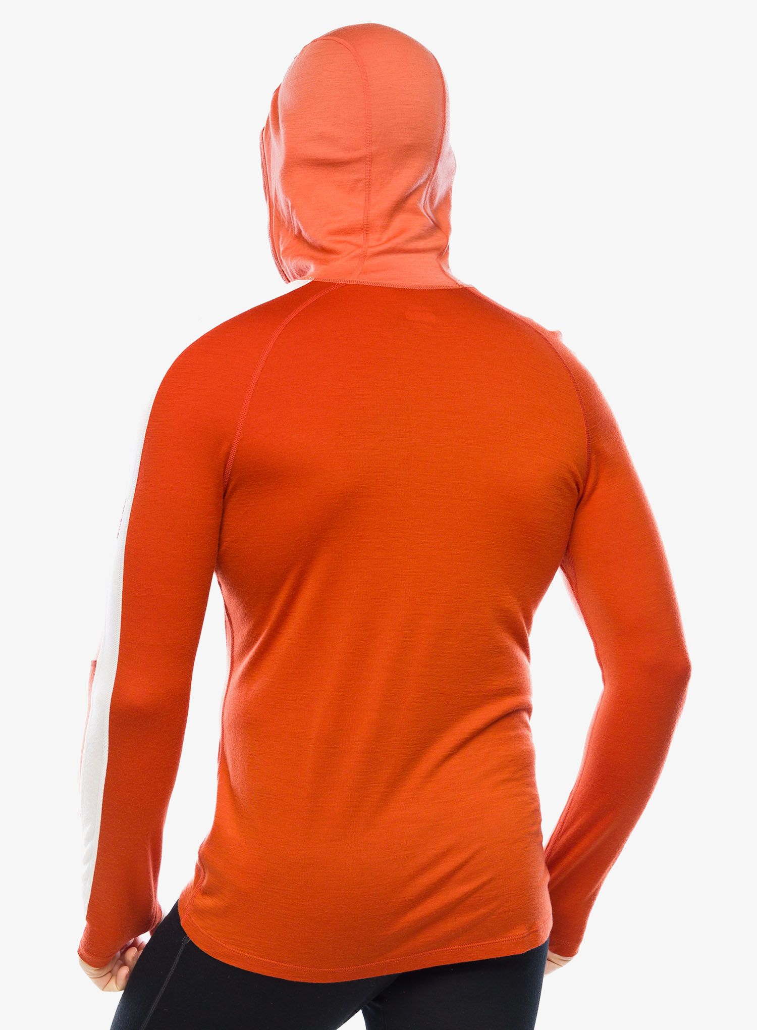 Funkčné tričko Icebreaker Merino 200 Sonebula LS Half Zip Hood - molten/ember