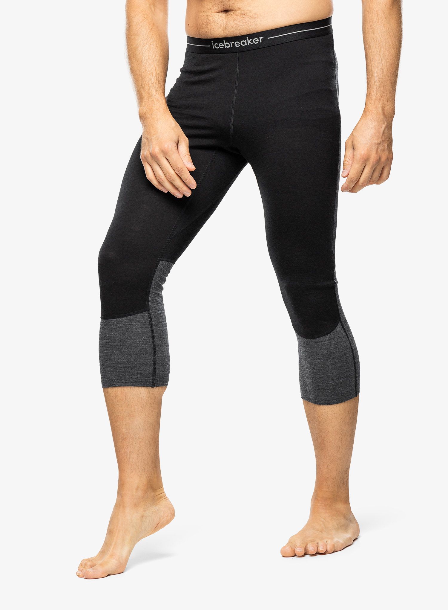 Funkčné legíny Icebreaker Merino 200 ZoneKnit Legless - black/jet