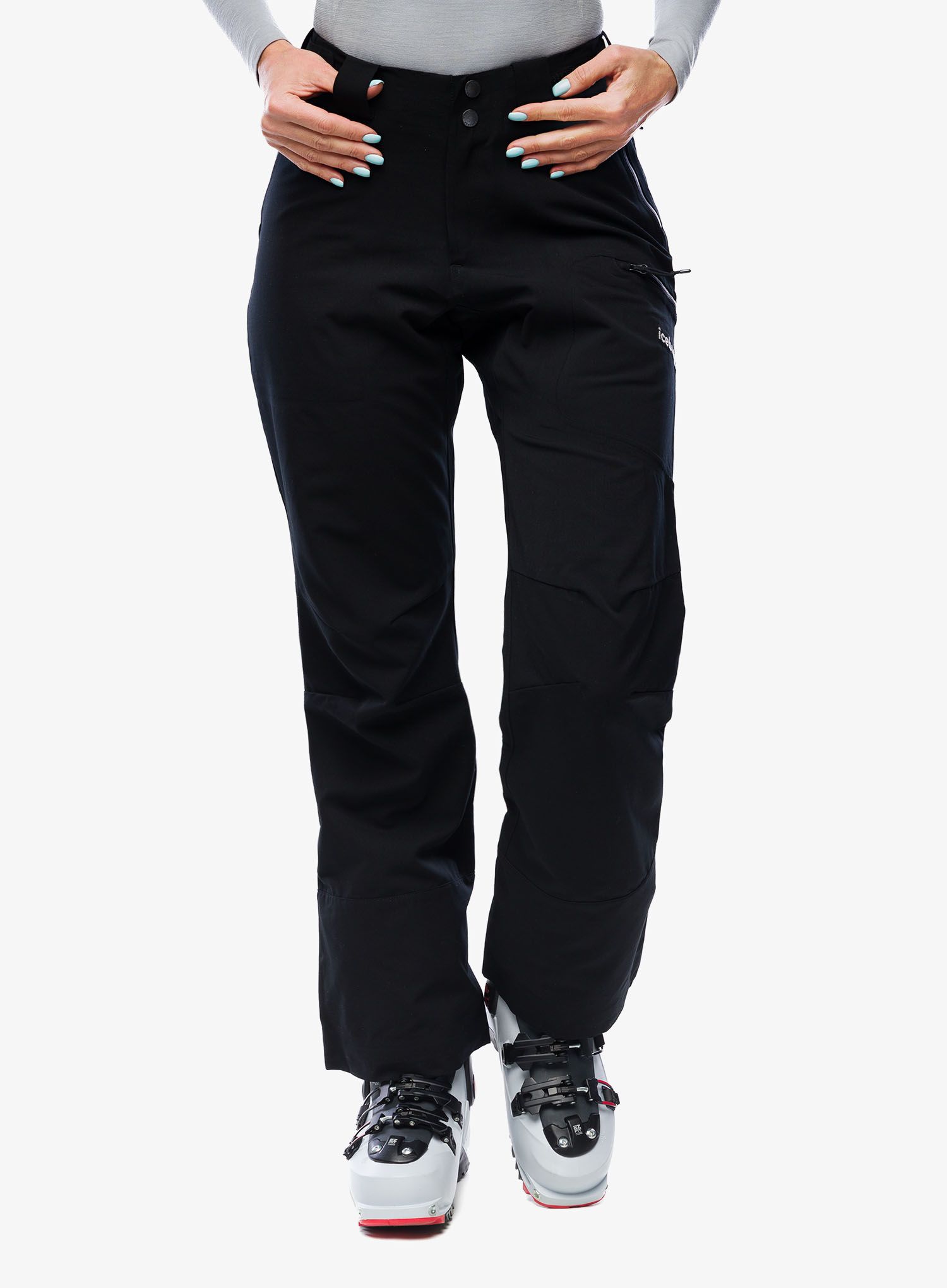 Dámske softshellové nohavice Icebreaker Merino Shell+ Peak Pants - black