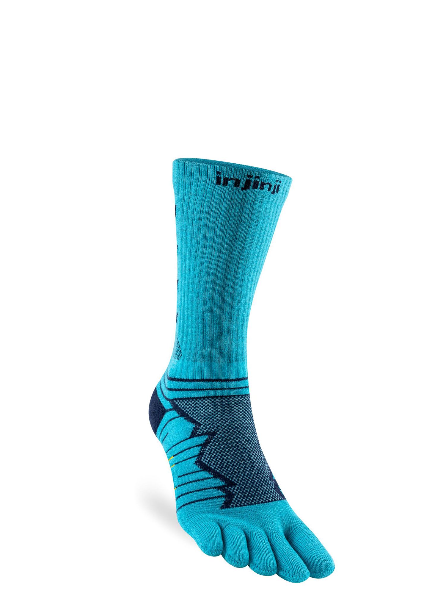 Ponožky na behanie Injinji Ultra Run Crew - pacific blue