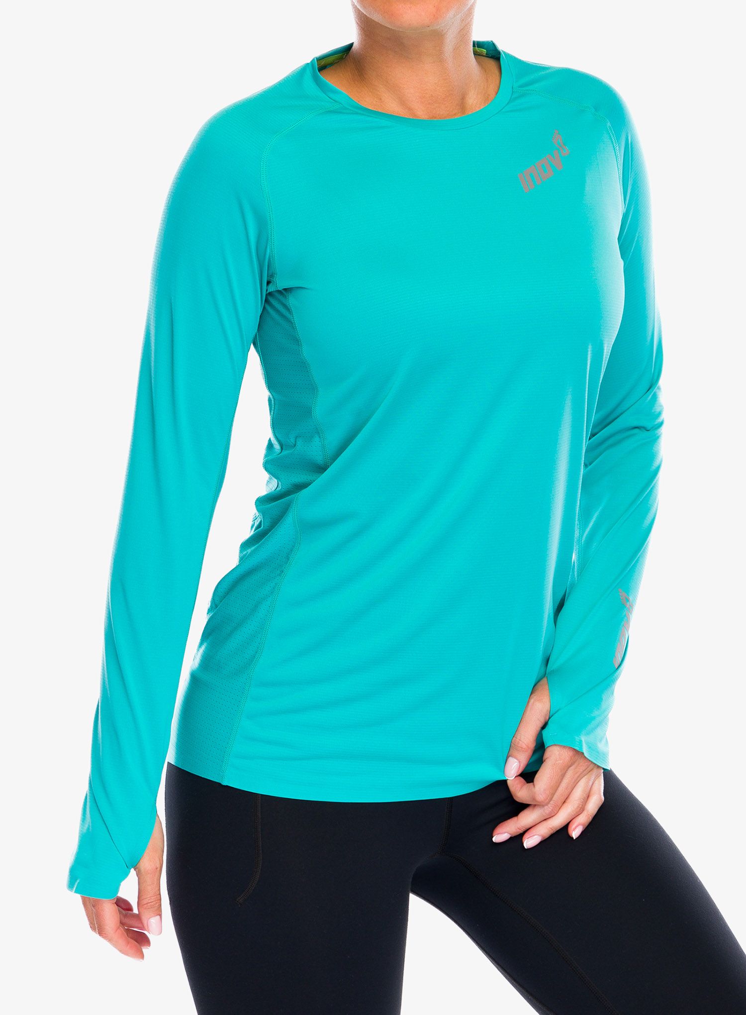 Dámska bežecká mikina Inov-8 Base Elite LS - teal