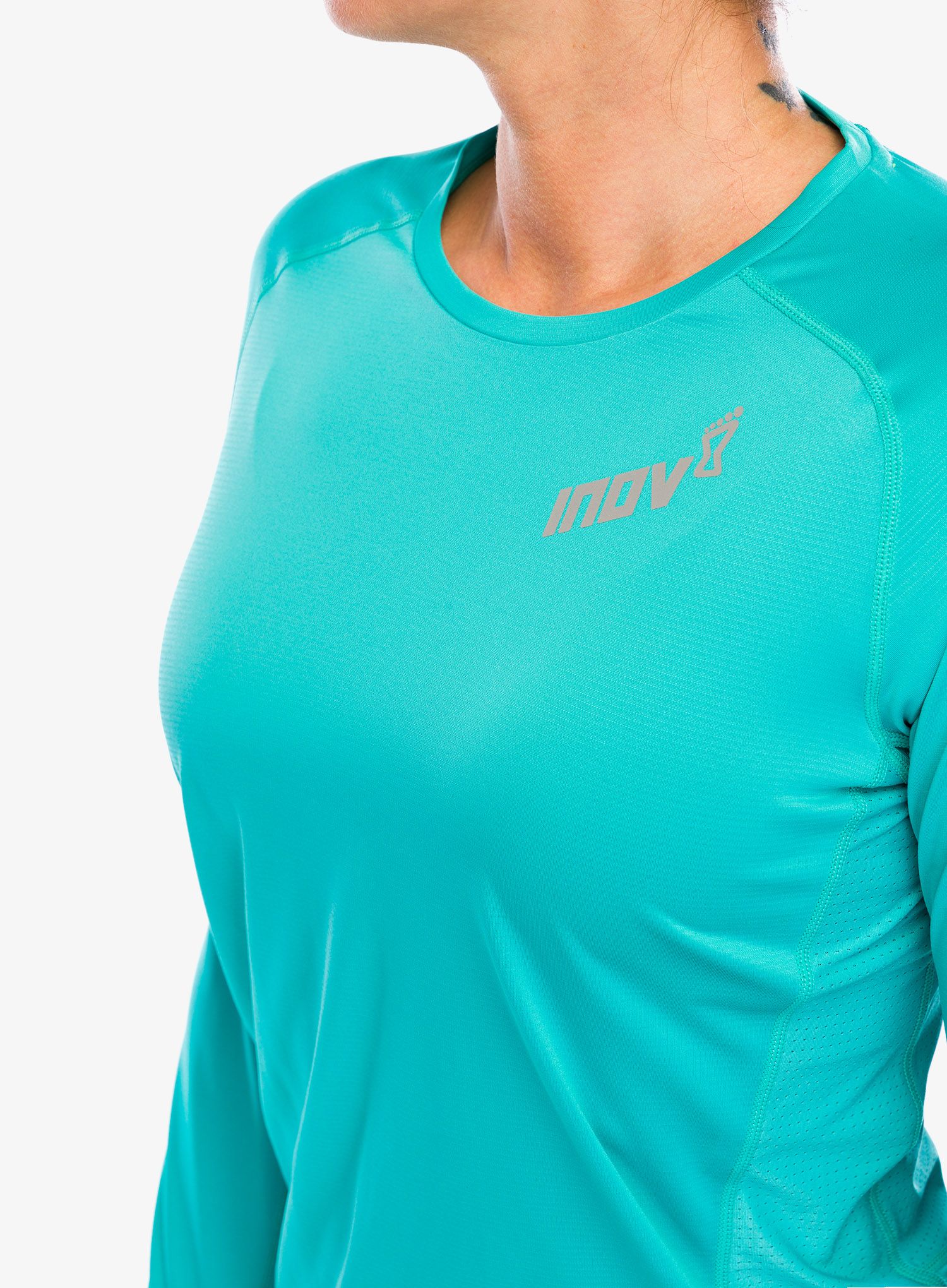 Dámska bežecká mikina Inov-8 Base Elite LS - teal