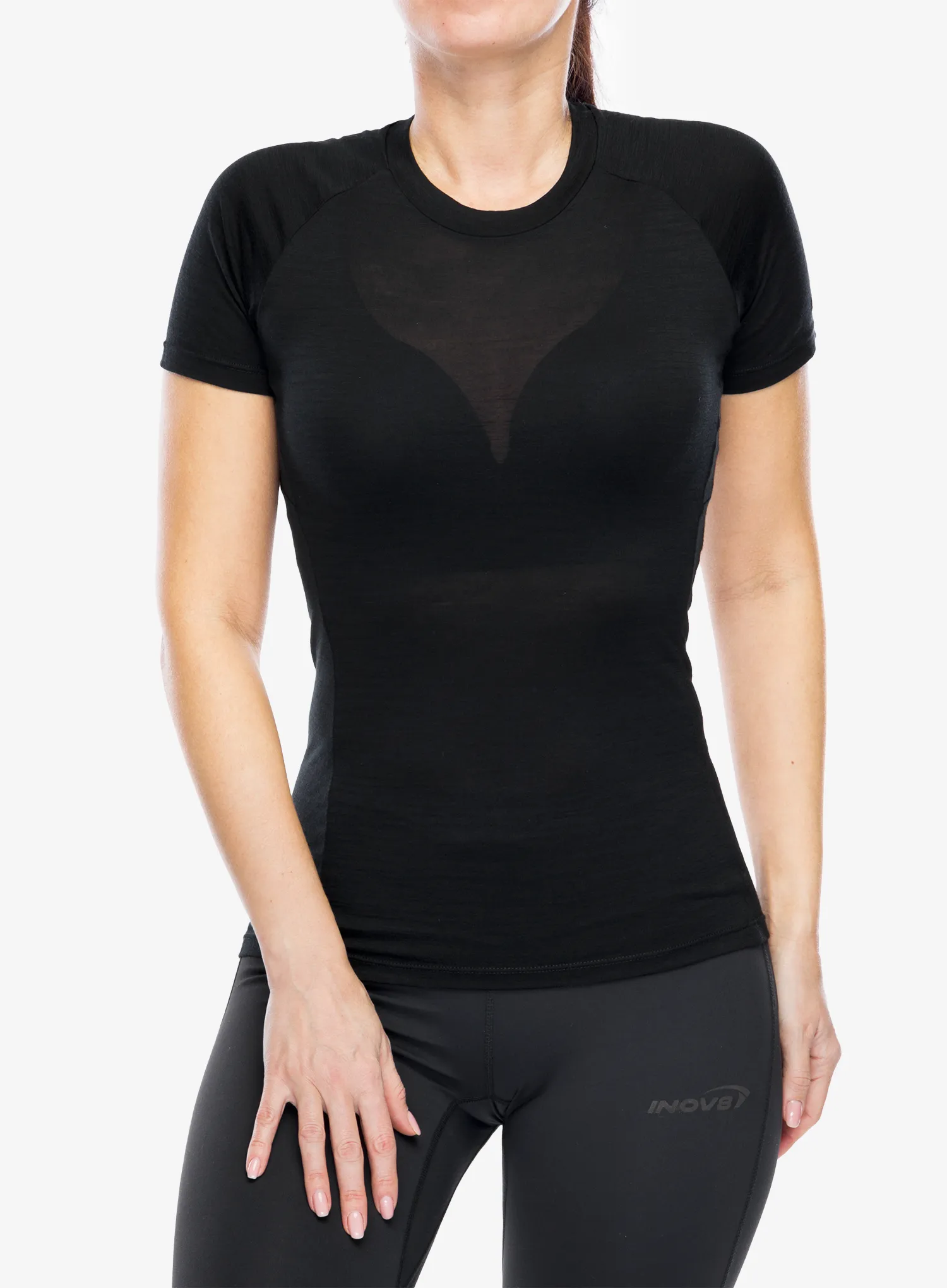 Merino tričko dámske Inov-8 Merino Short Sleeve T-Shirt - black