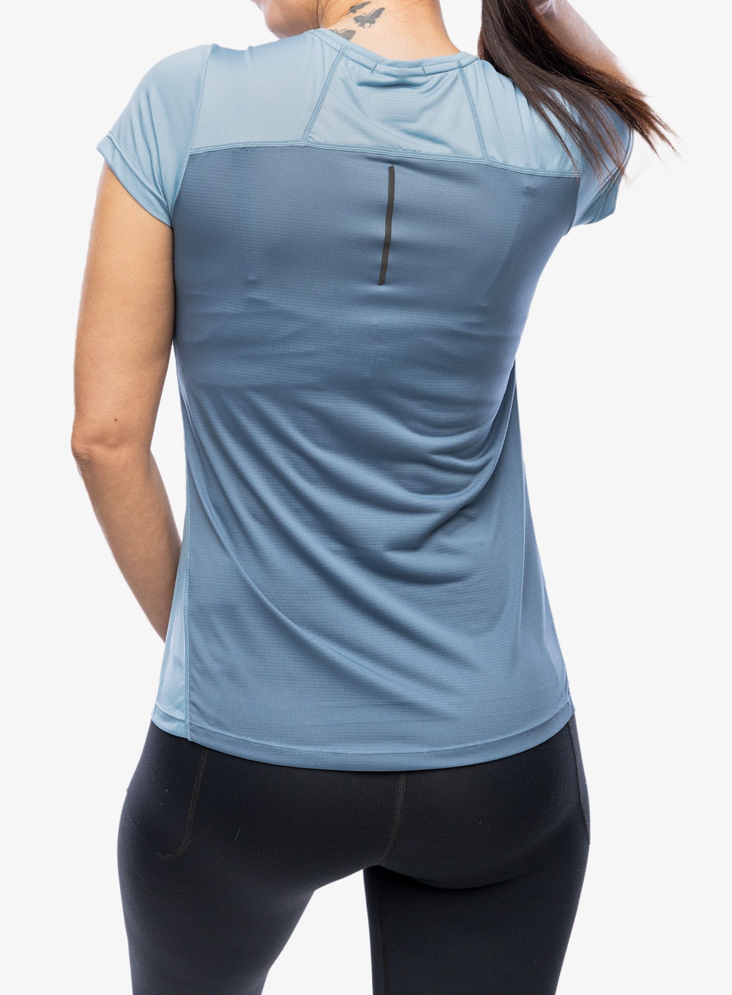 Bežecké tričko dámske Inov-8 Performance Short Sleeve - blue grey/slate