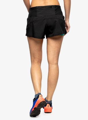 Kraťasy dámske Inov-8 Trailfly Ultra 3 2in1 Short - black/teal