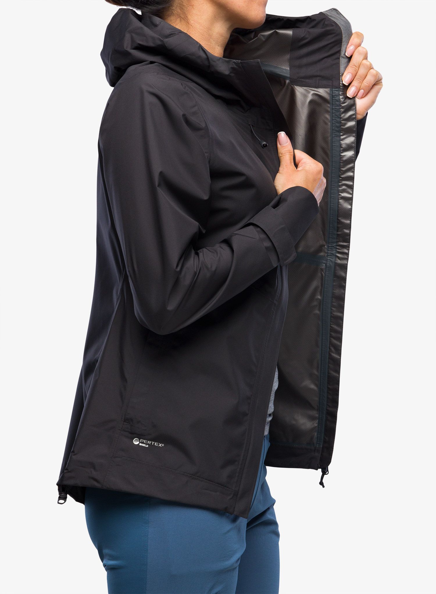 Nepremokavá bunda dámska Inov-8 Trailshell Jacket - graphite/graphite
