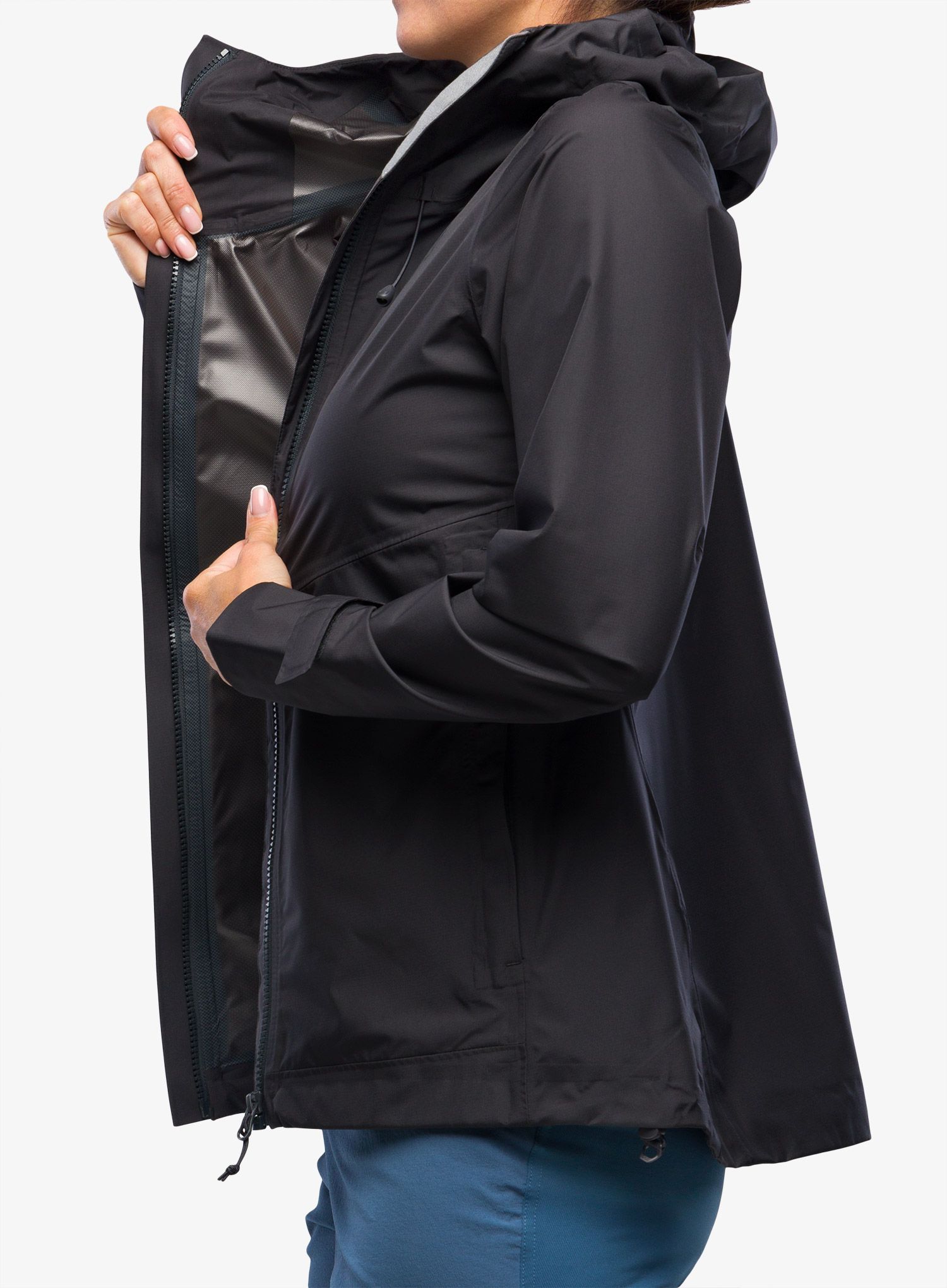 Nepremokavá bunda dámska Inov-8 Trailshell Jacket - graphite/graphite