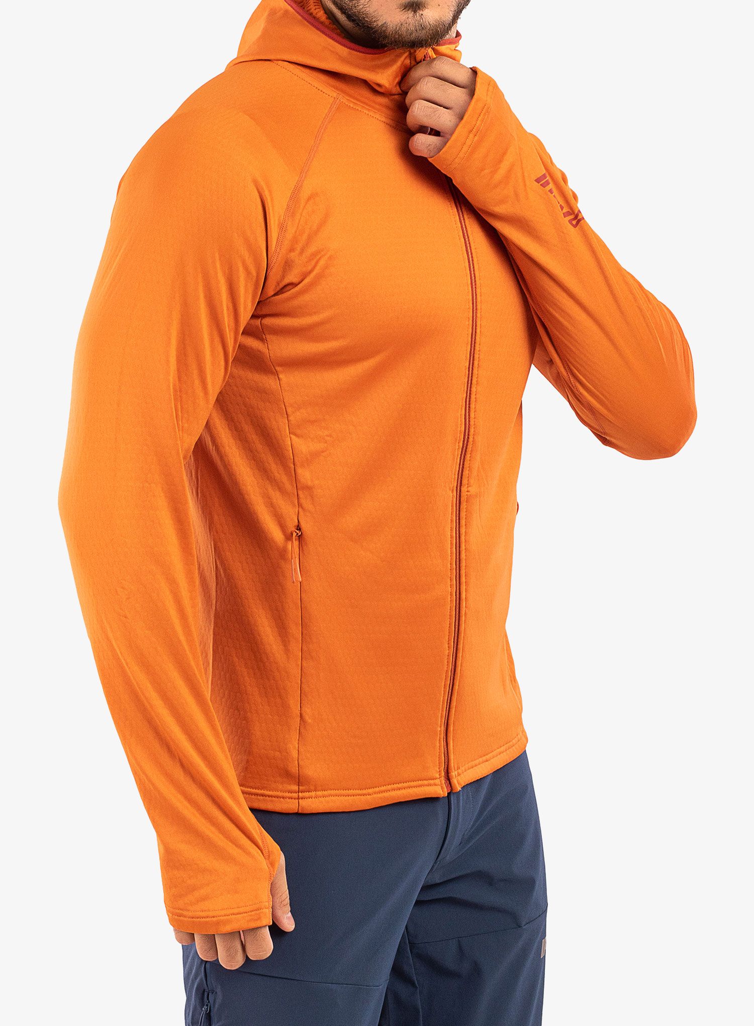 Flísová mikina Inov-8 Venturelite Mid Hoodie FZ - orange