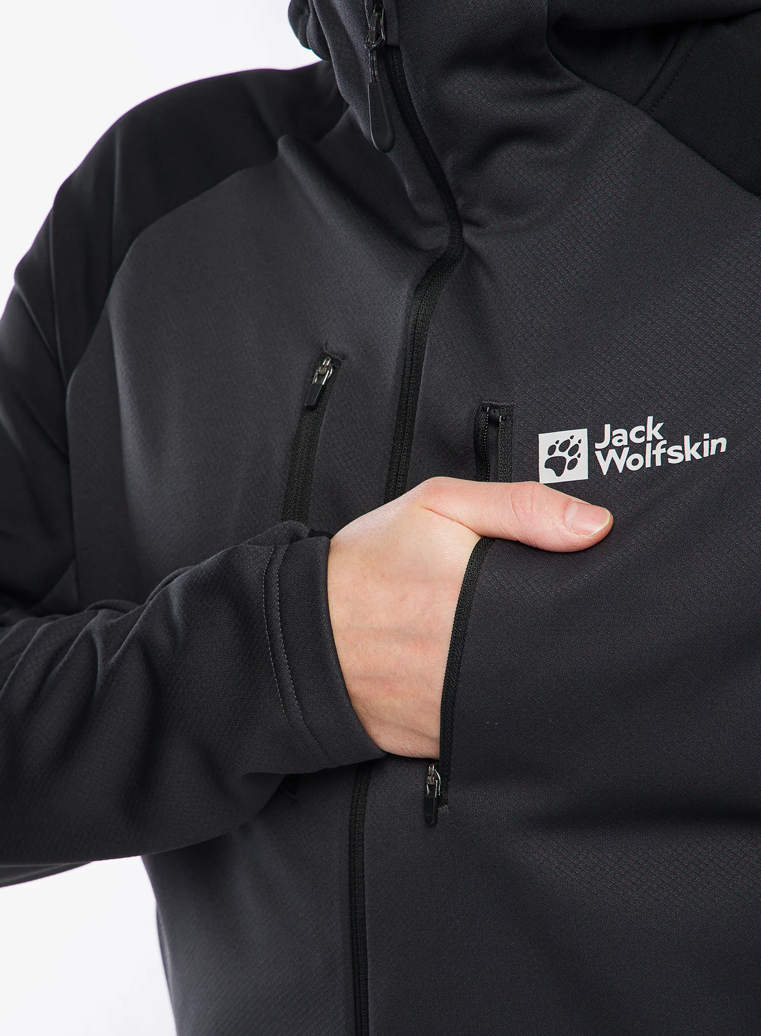 Flísová bunda Jack Wolfskin Alpgrat XT Jacket - phantom
